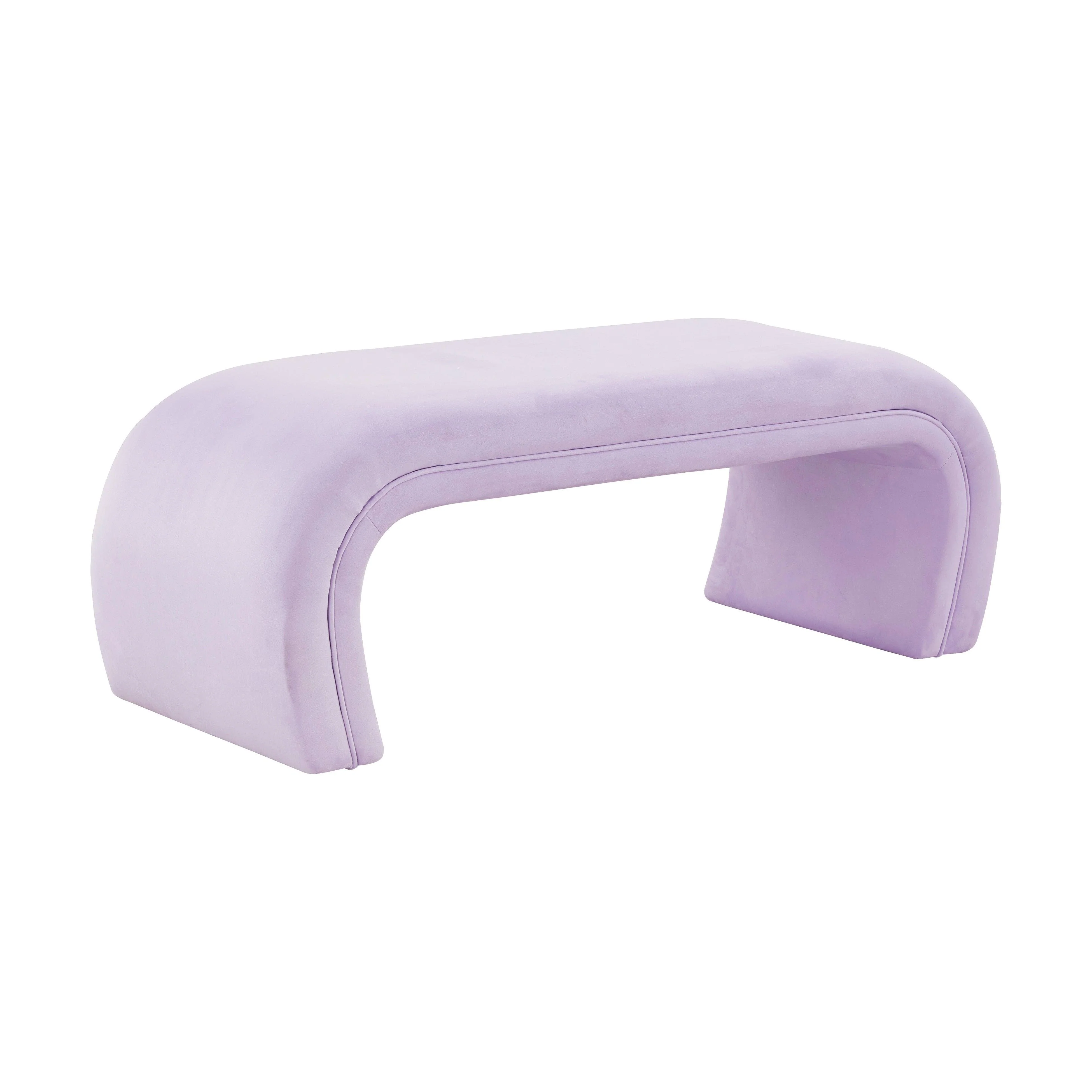 Kenya Lavender Velvet Bench - Remutear
