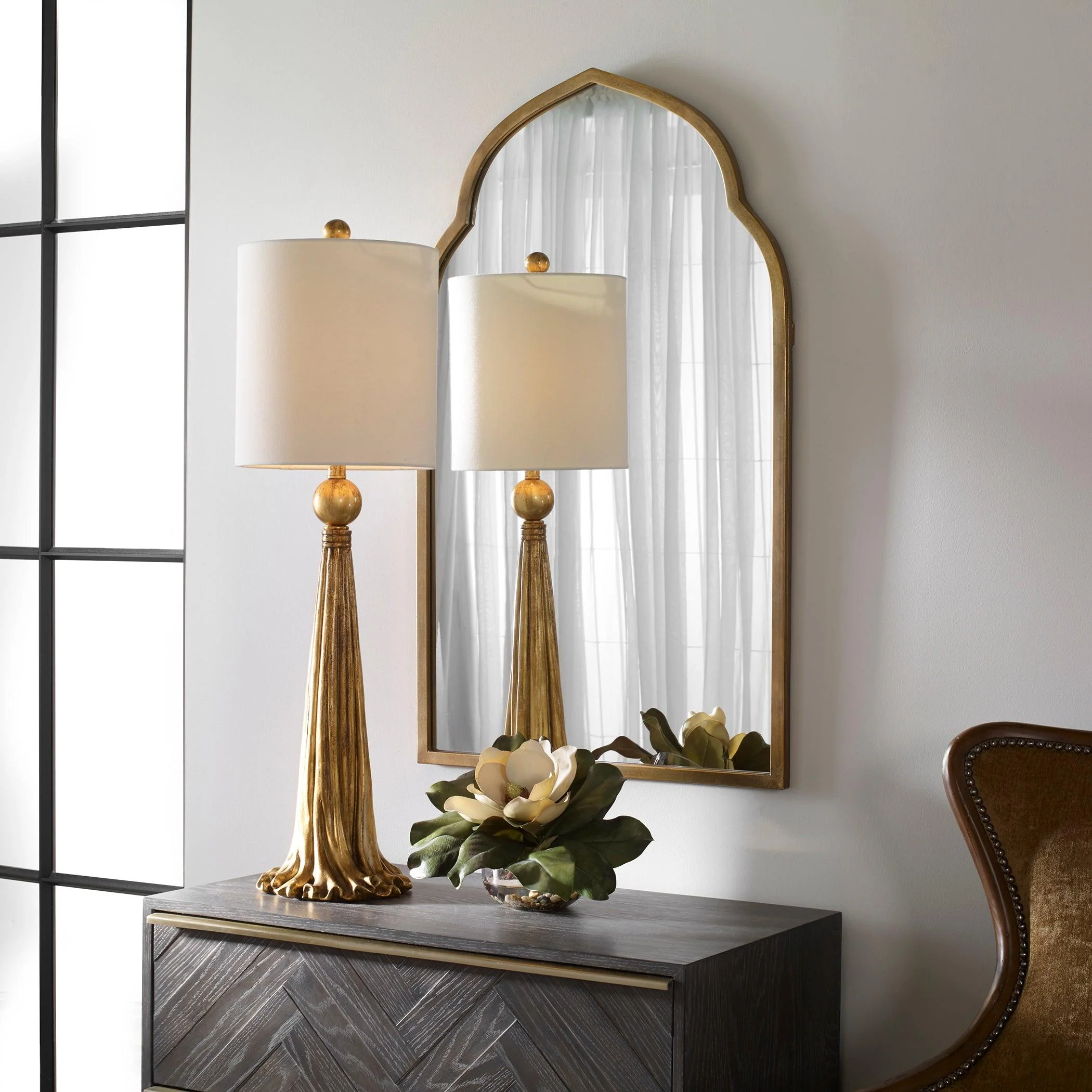 KENITRA GOLD ARCH MIRROR - Remutear
