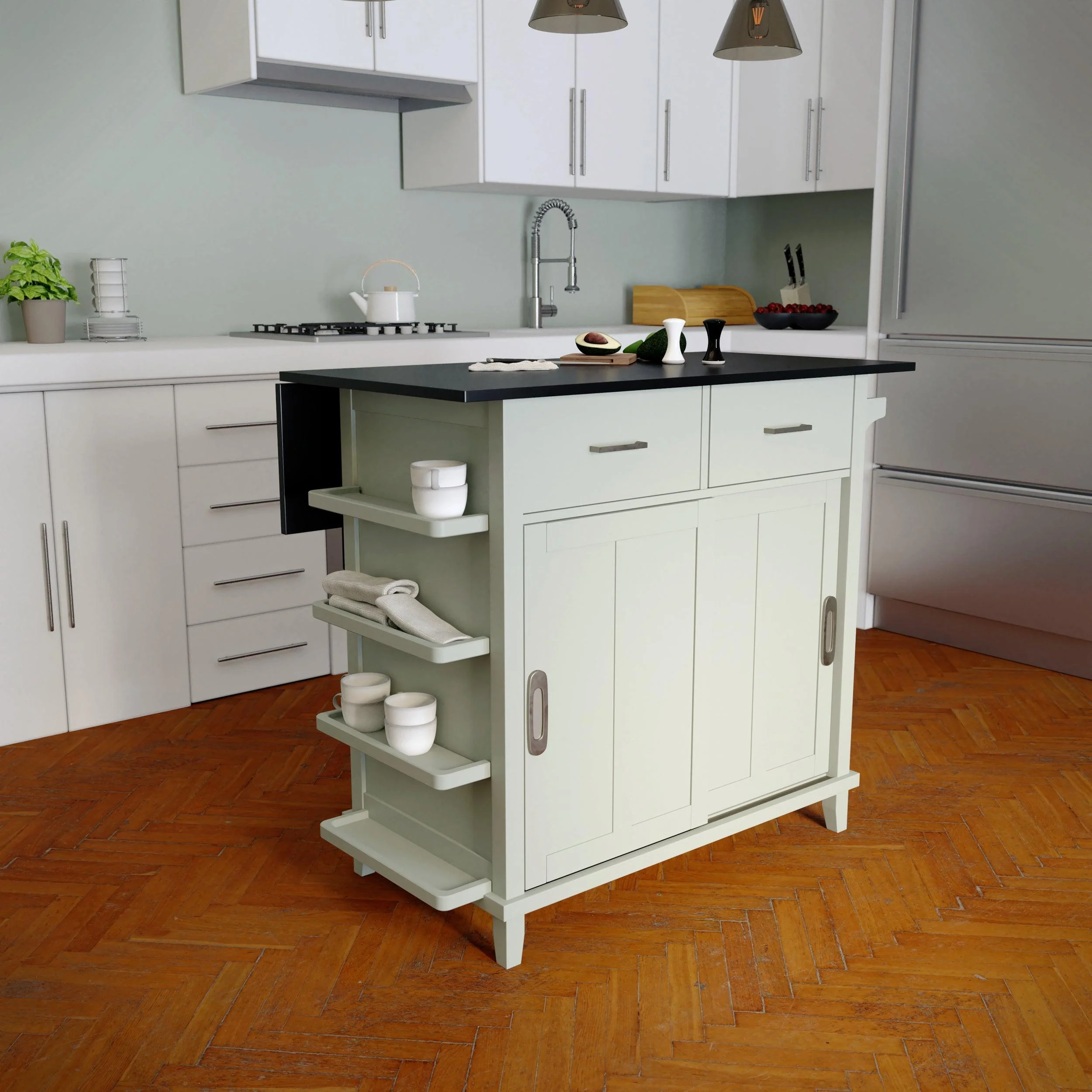 Ollerton Freestanding Kitchen Island - Remutear