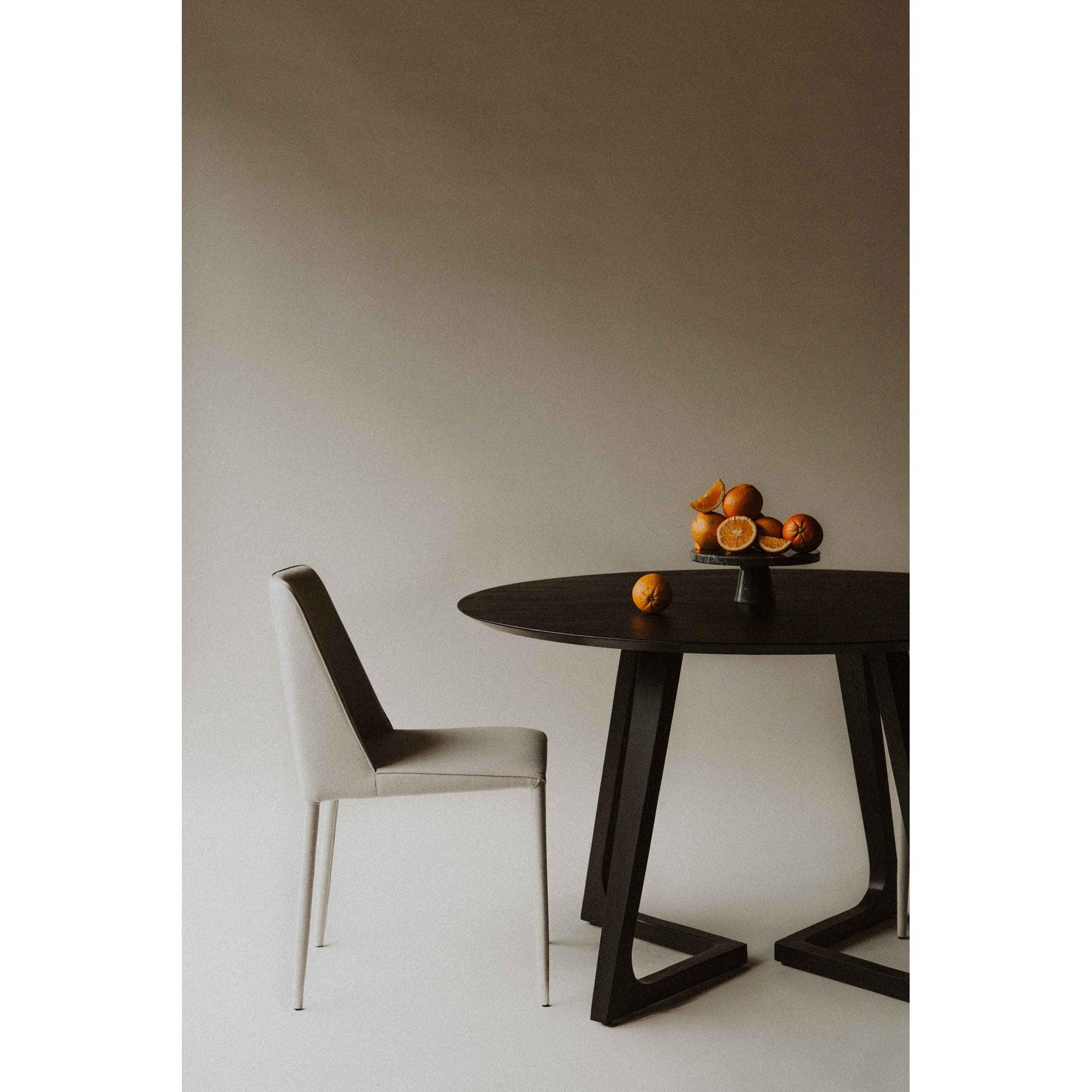 Godenza Dining Table Round Black Ash - Remutear
