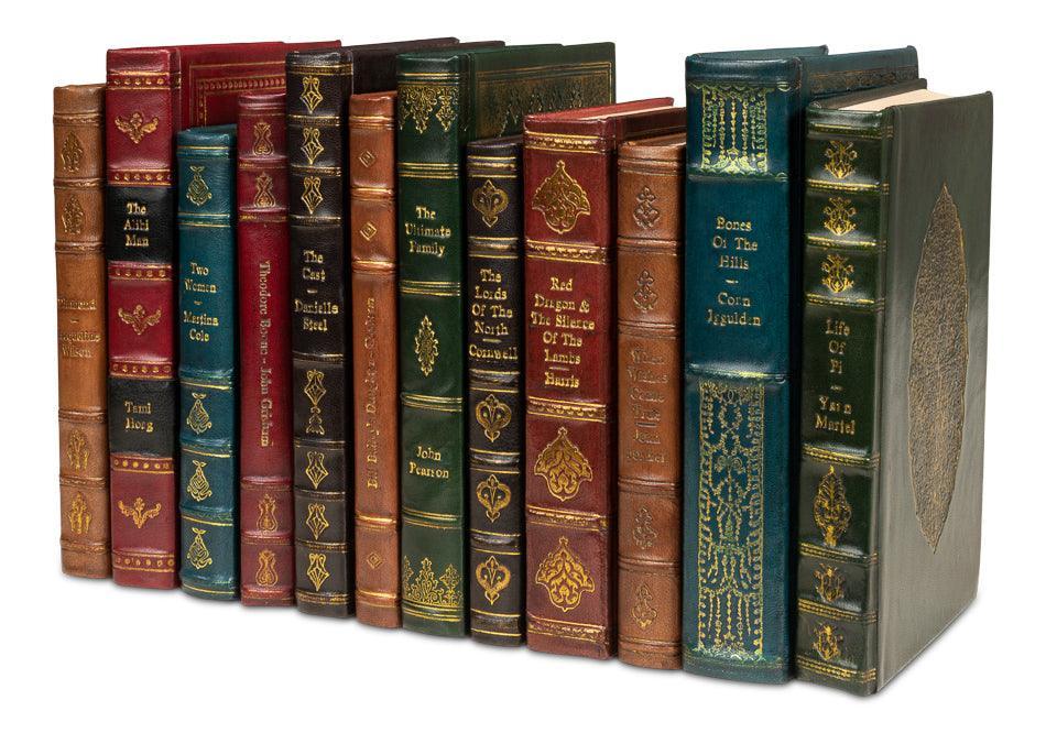 Rebound Leather Books - Assorted - Set/12 - Remutear