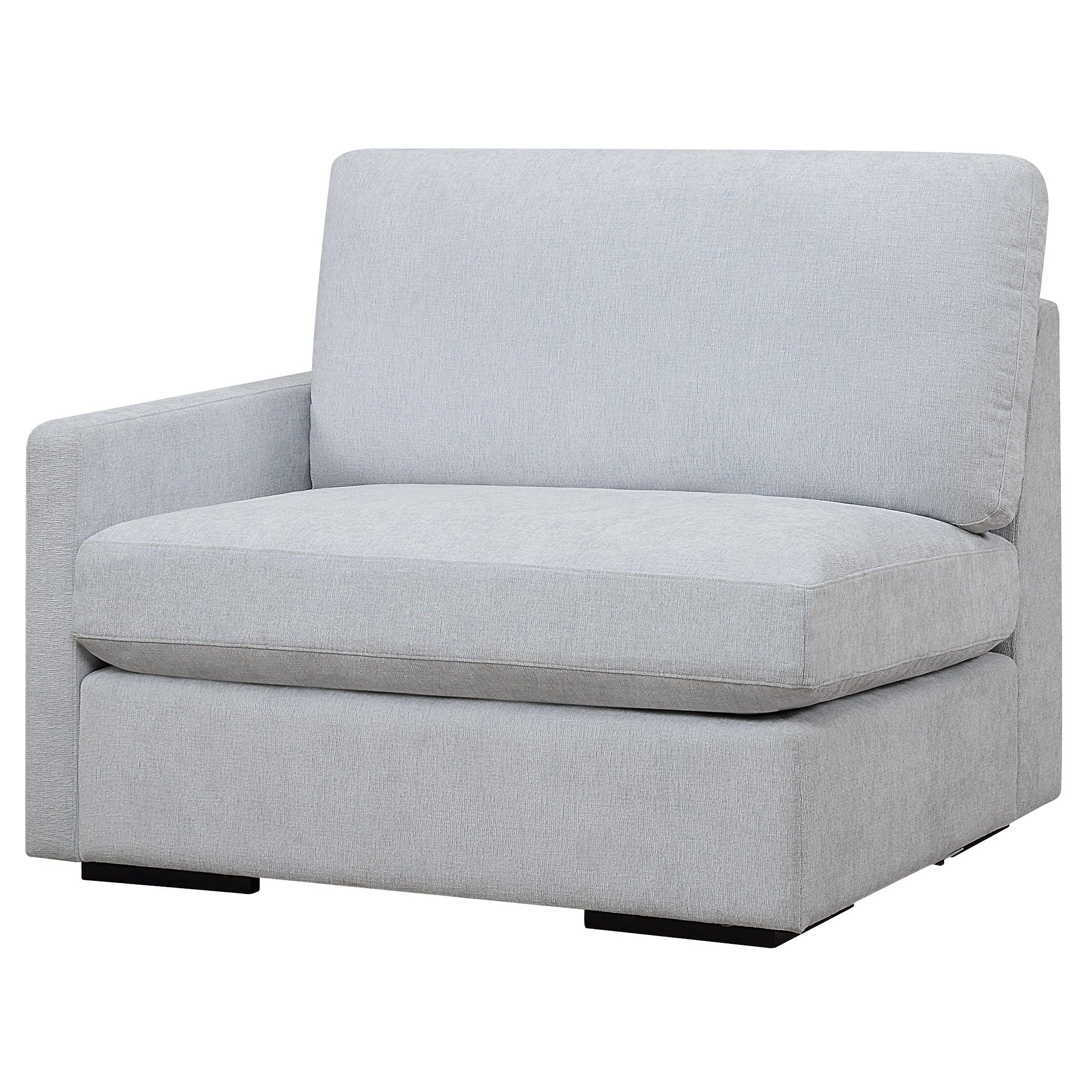 Refuge Cloud Blue Left Arm Facing Sofa - Remutear