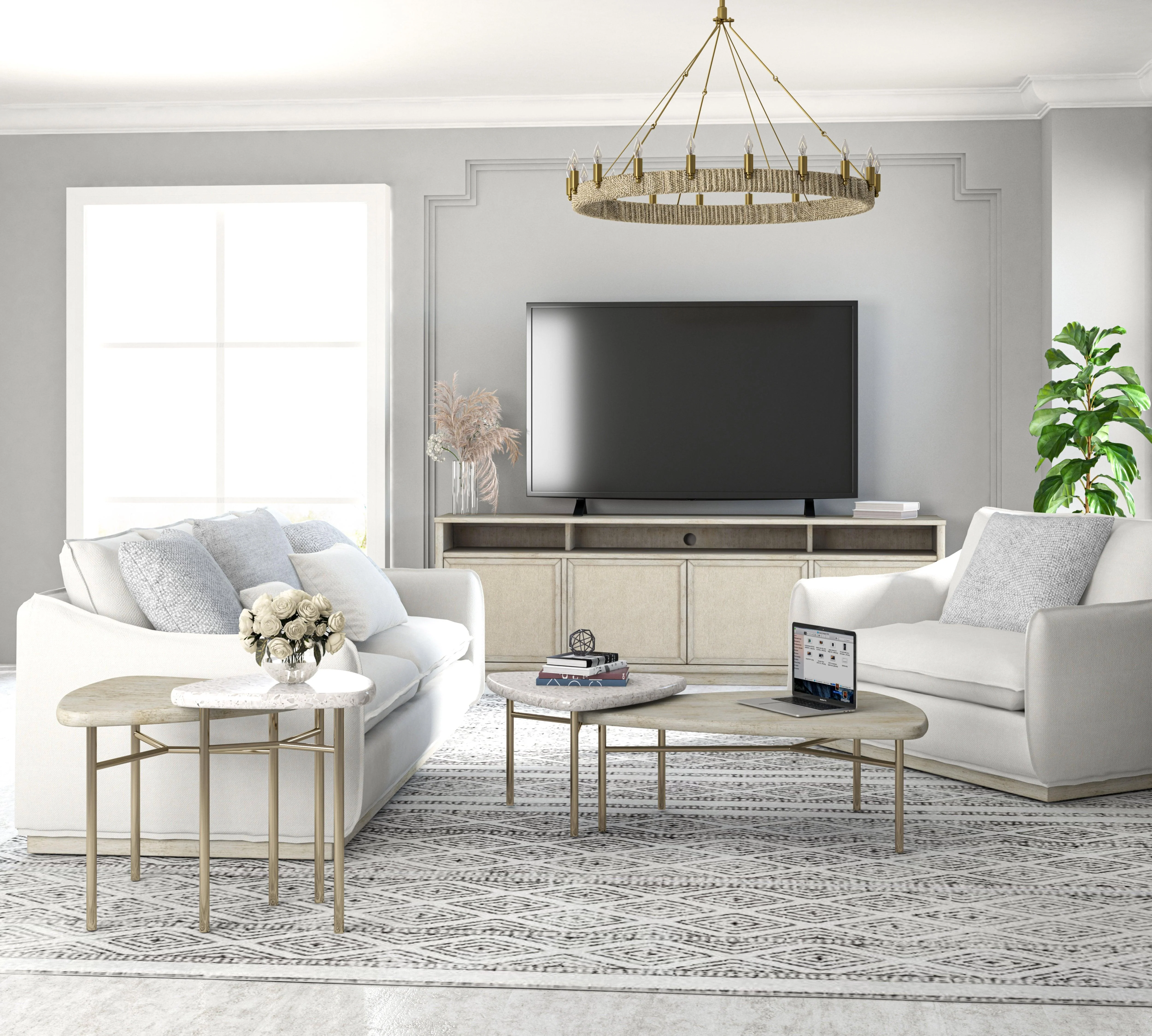 Cotiere 2 Piece Bunching End Tables - Remutear