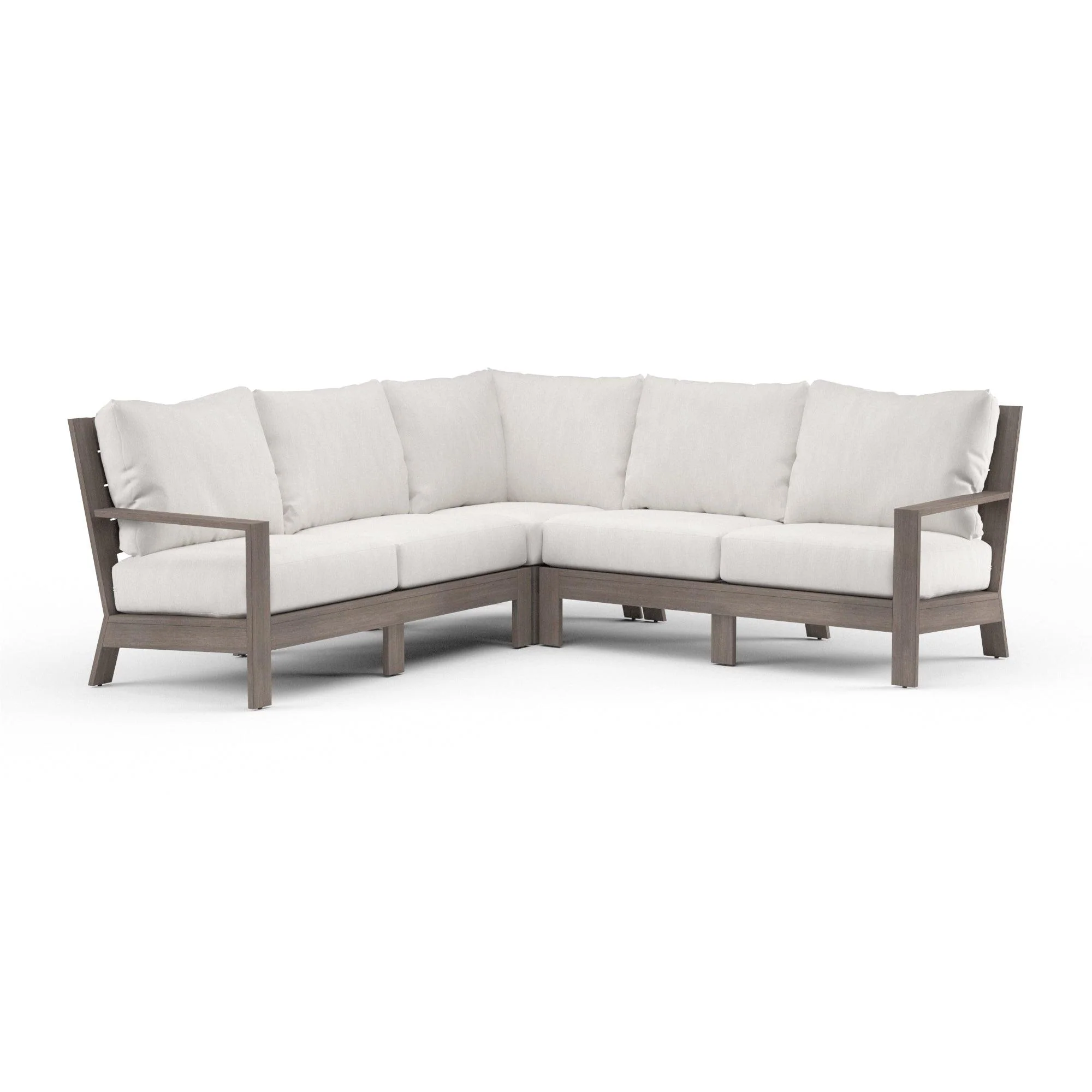 Laguna Sectional in Canvas Flax, No Welt - Remutear