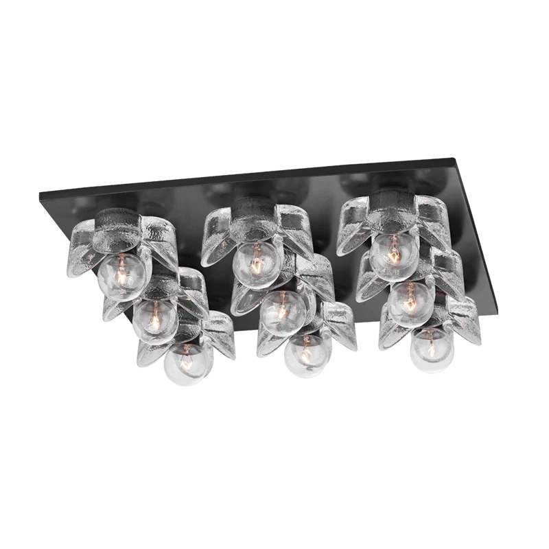 SHEA 9 LIGHT FLUSH MOUNT - Remutear