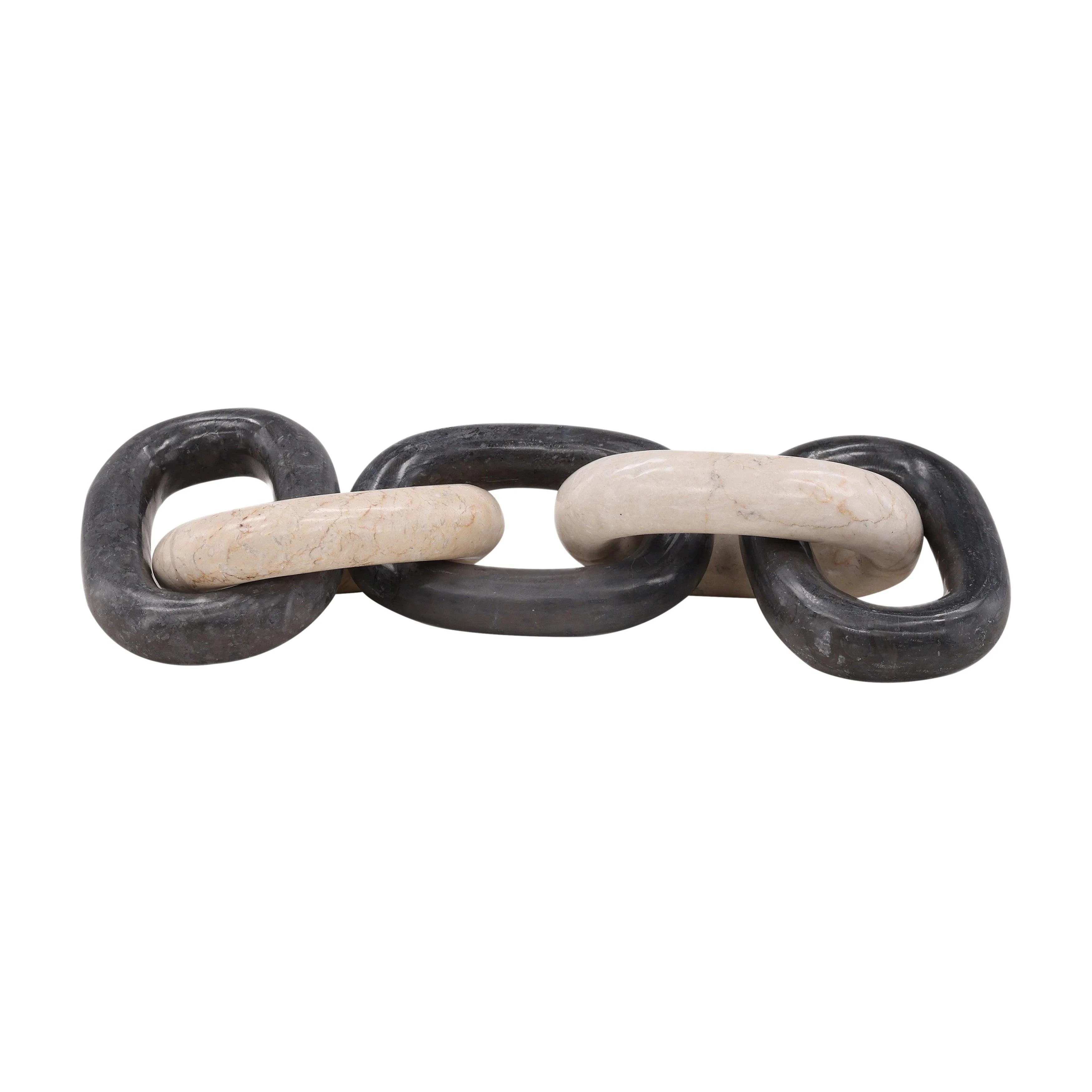 Yaron Chain Link Cream Black - Remutear