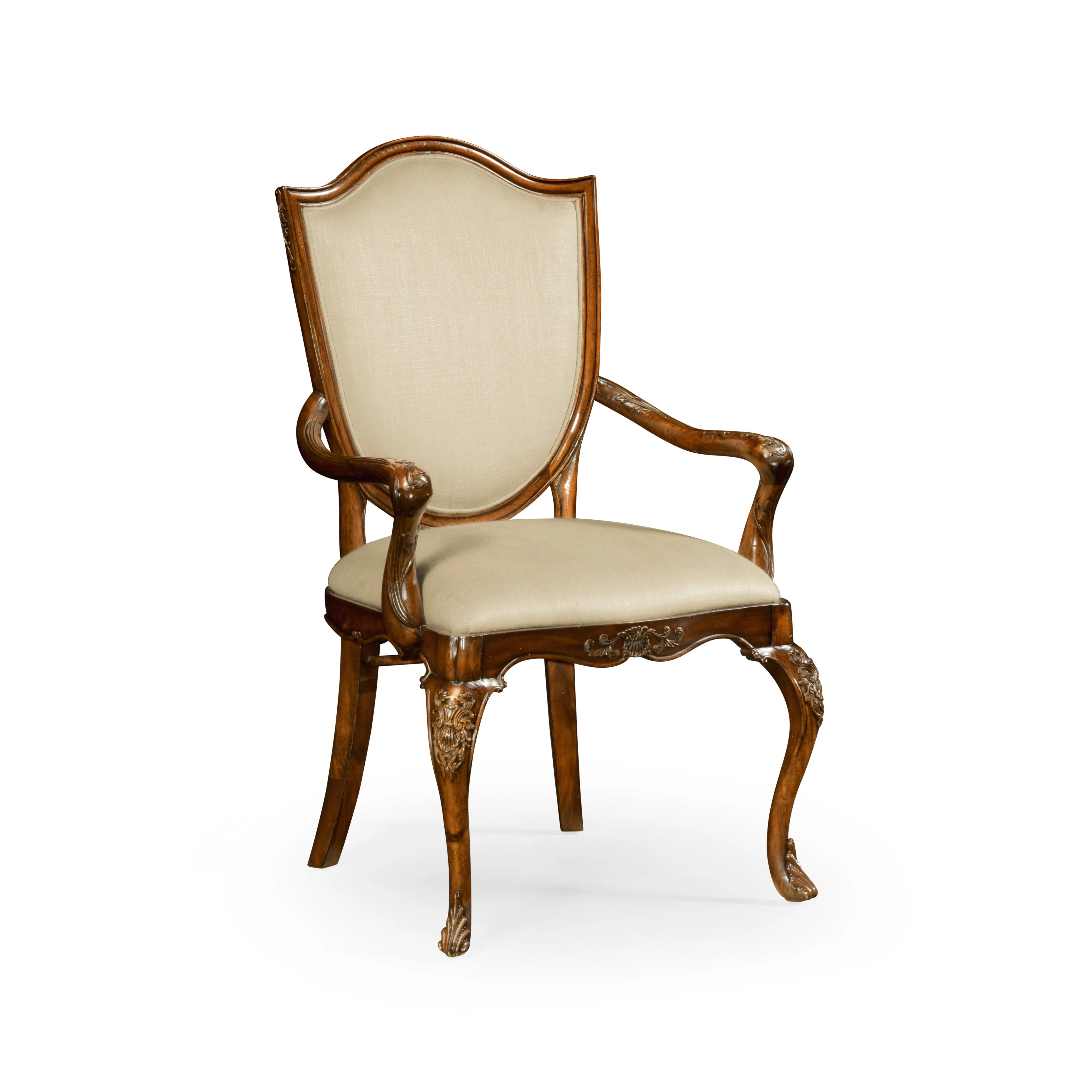Versailles Shield Back Mahogany Arm Chair - Set of 2 - Remutear