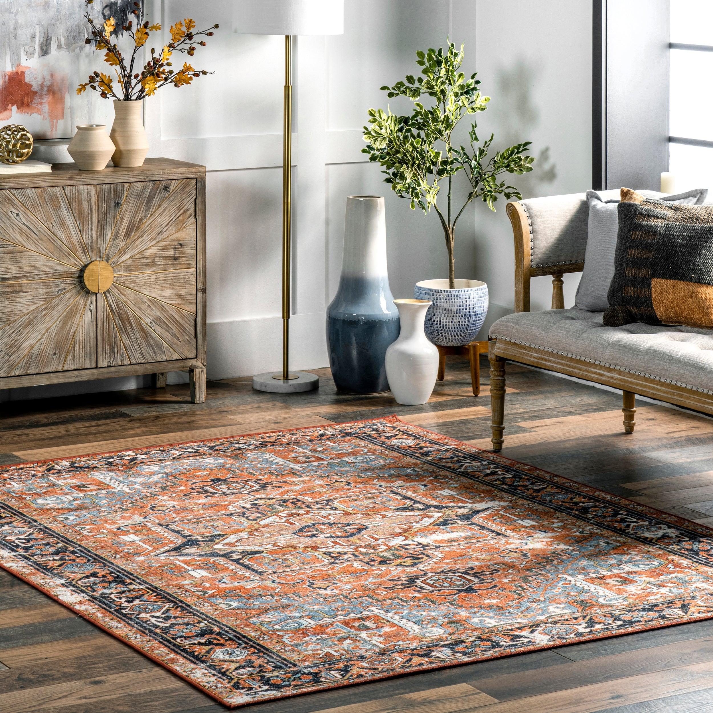 Sherita Distressed Persian Area Rug - Remutear