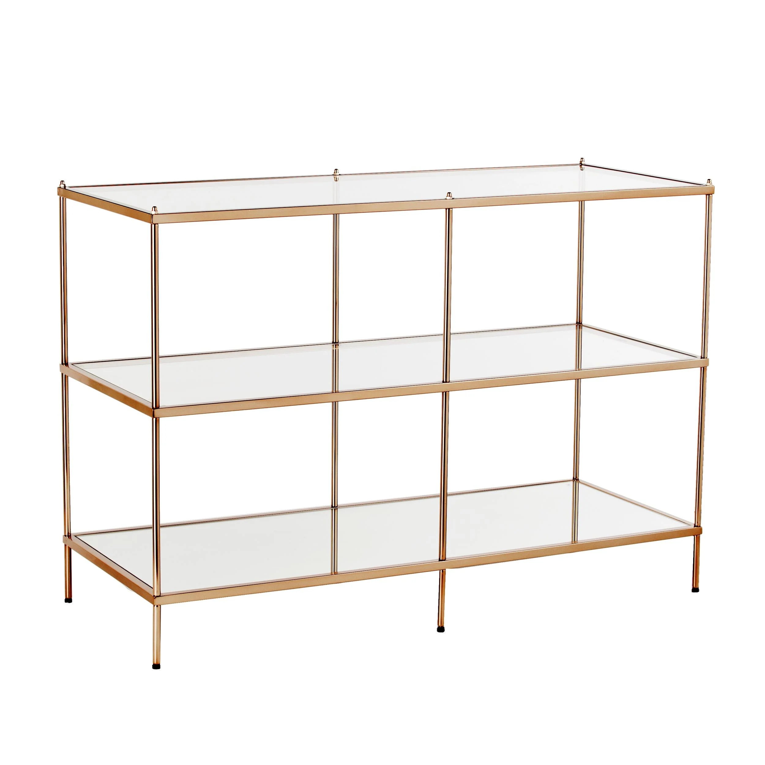 Knox Glass Console Table - Copper - Remutear