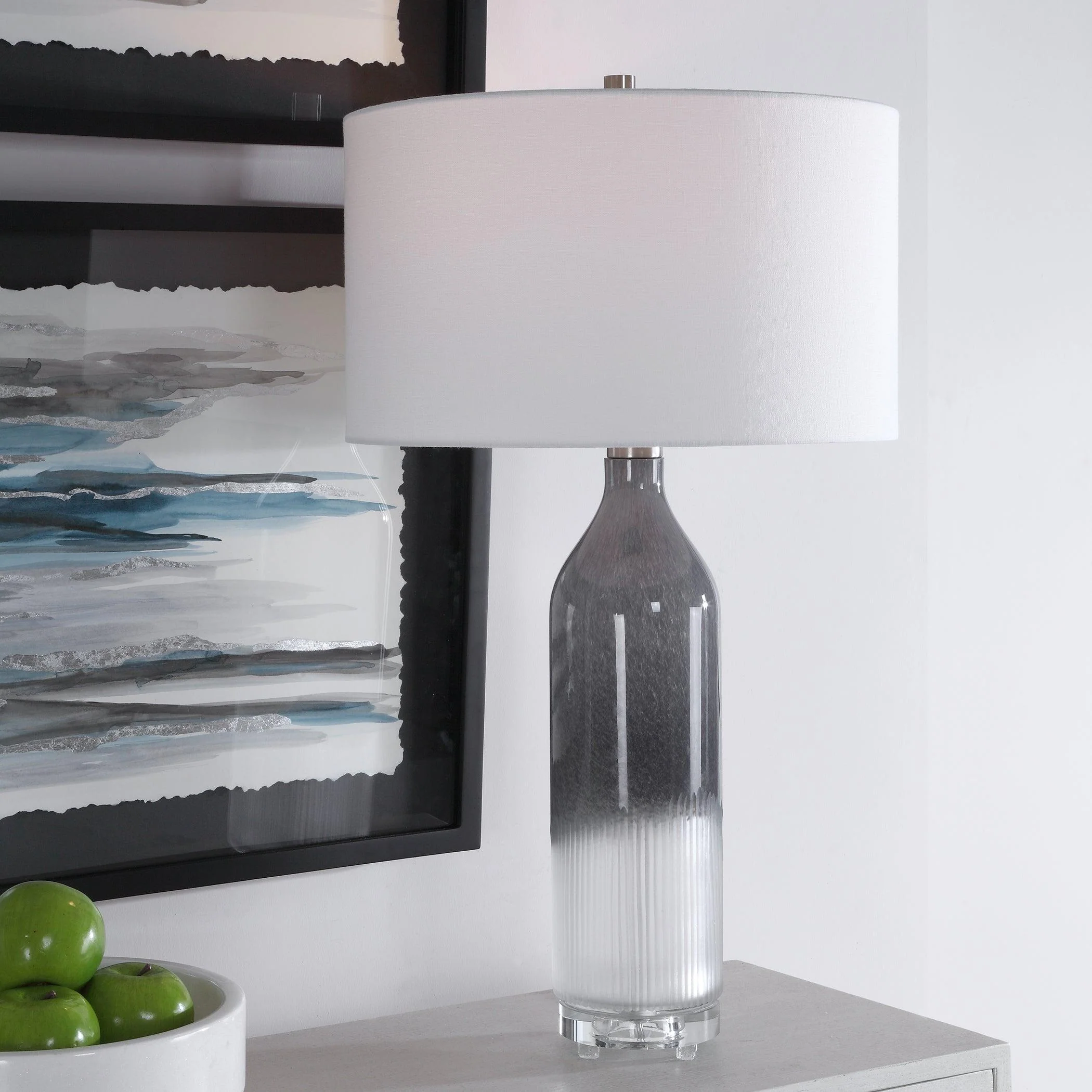NATASHA ART GLASS TABLE LAMP - Remutear