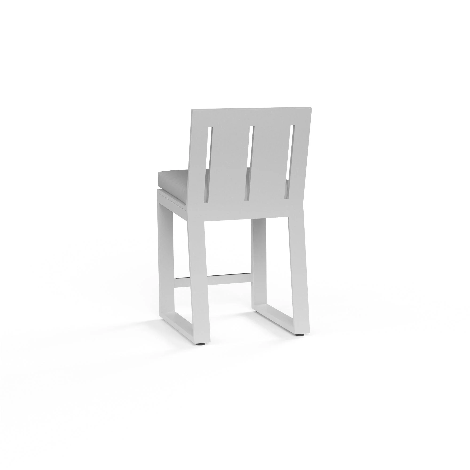 Newport Barstool in Cast Silver, No Welt - Remutear