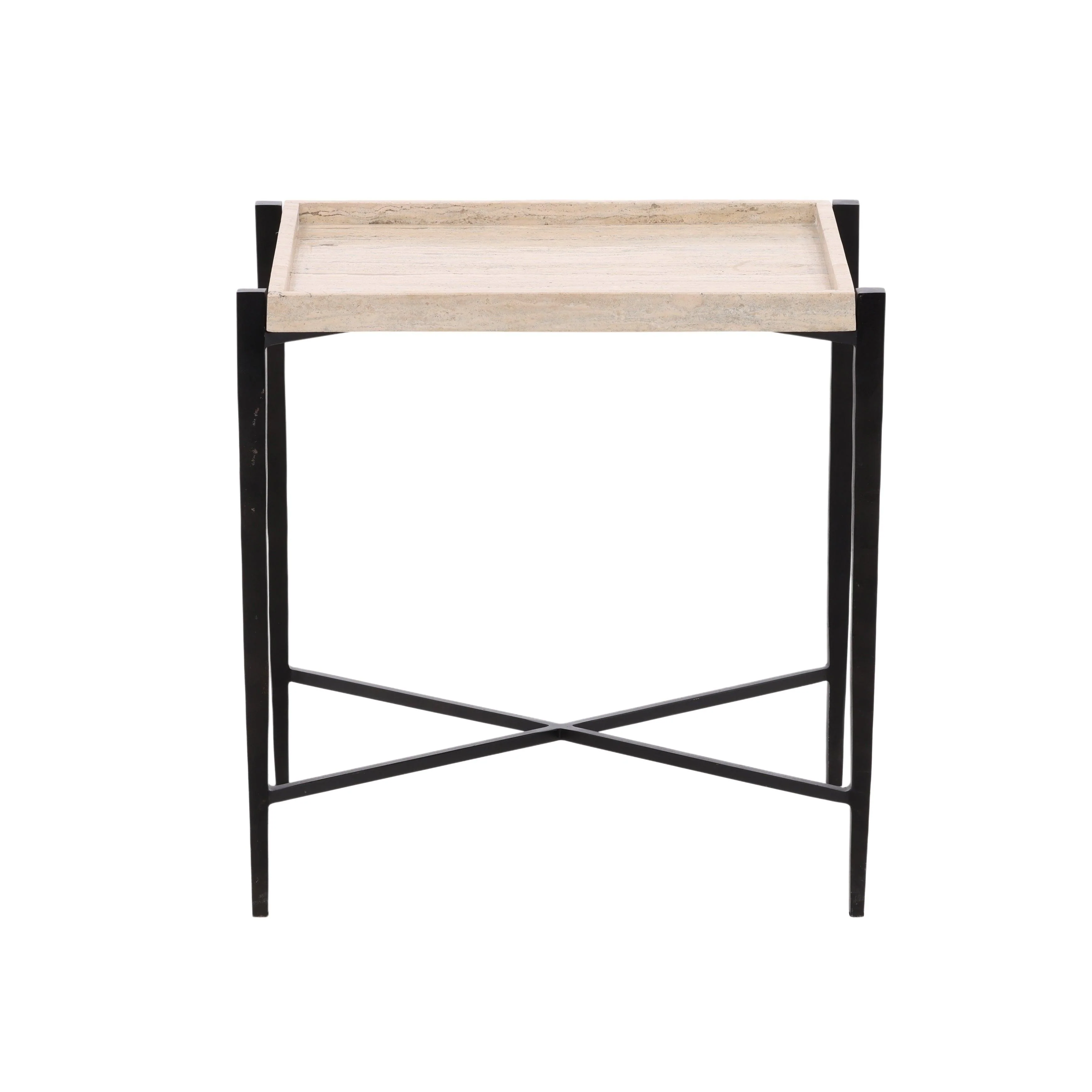 Rys End Table Travertine - Remutear