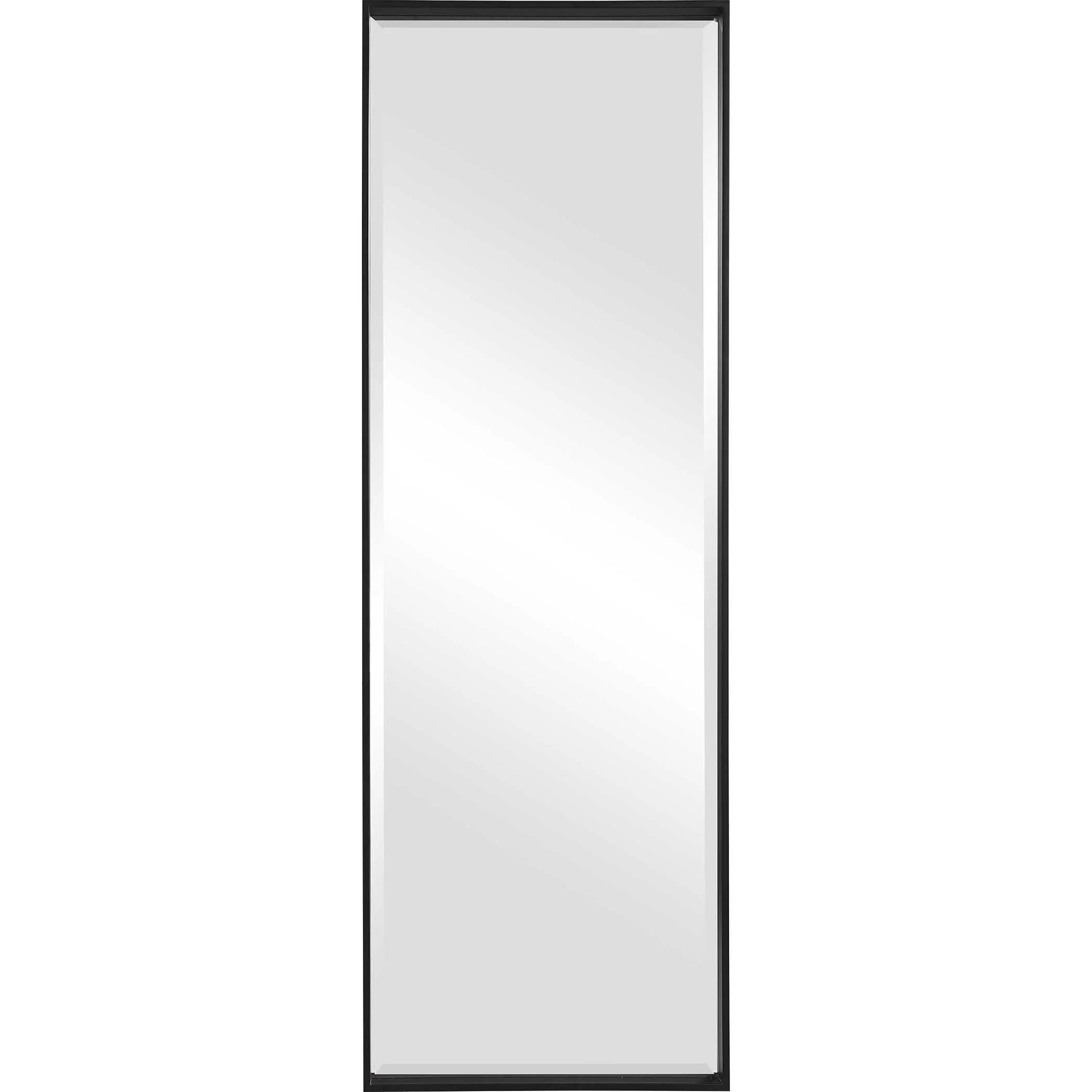 KAHN OVERSIZED BLACK RECTANGULAR MIRROR - Remutear