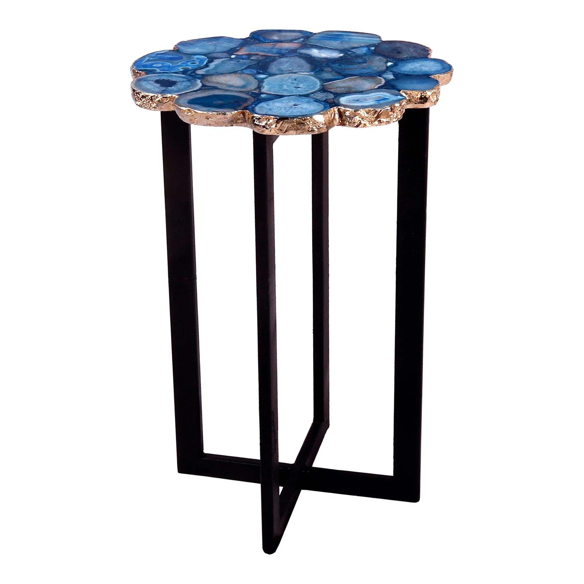 Azul Agate Accent Table - Remutear