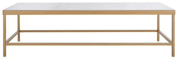 CARALYN RECTANGLE MARBLE COFFEE TABLE - Remutear