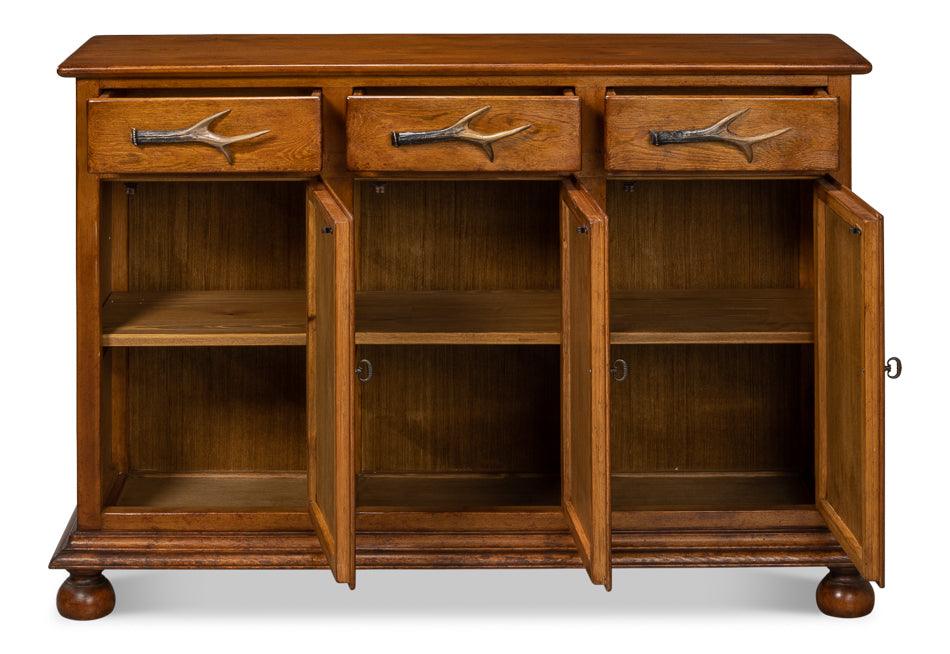Elk Horn Pulls Sideboard - Brown - Remutear