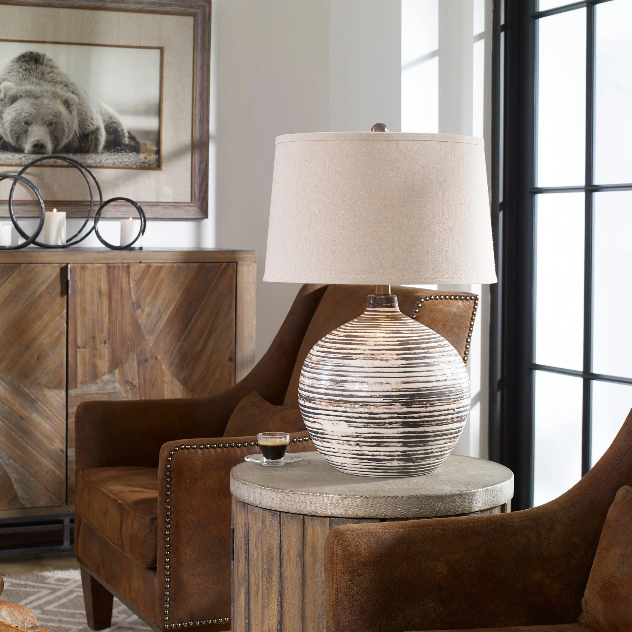 Bloxom Mocha Ivory Lamp - Remutear