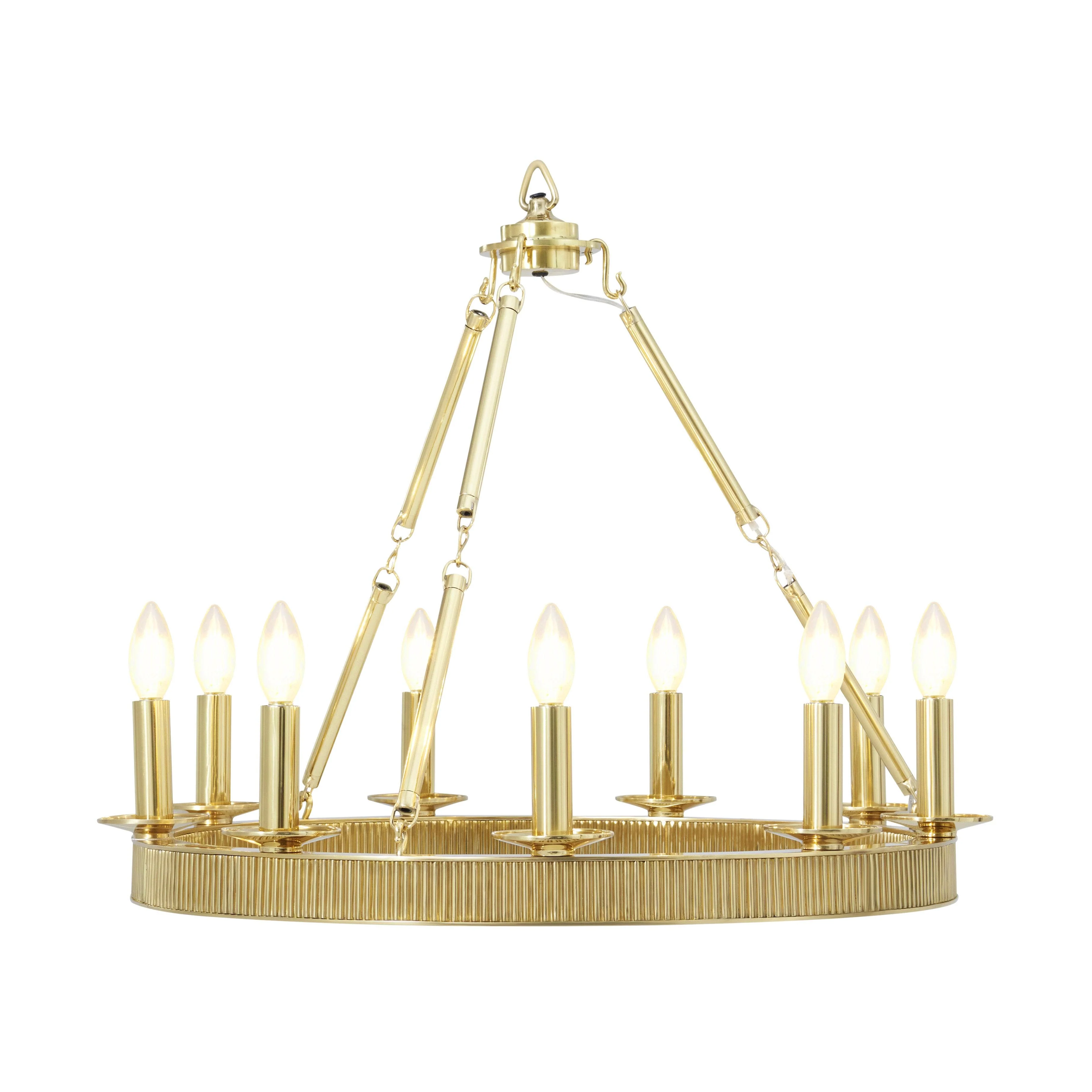 Simon Media Round 9 Light Chandelier - Remutear