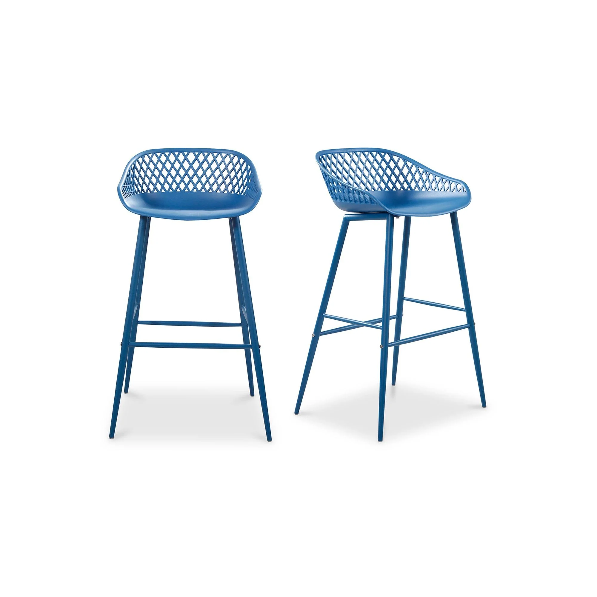 Piazza Outdoor Barstool Blue - Set Of Two - Remutear