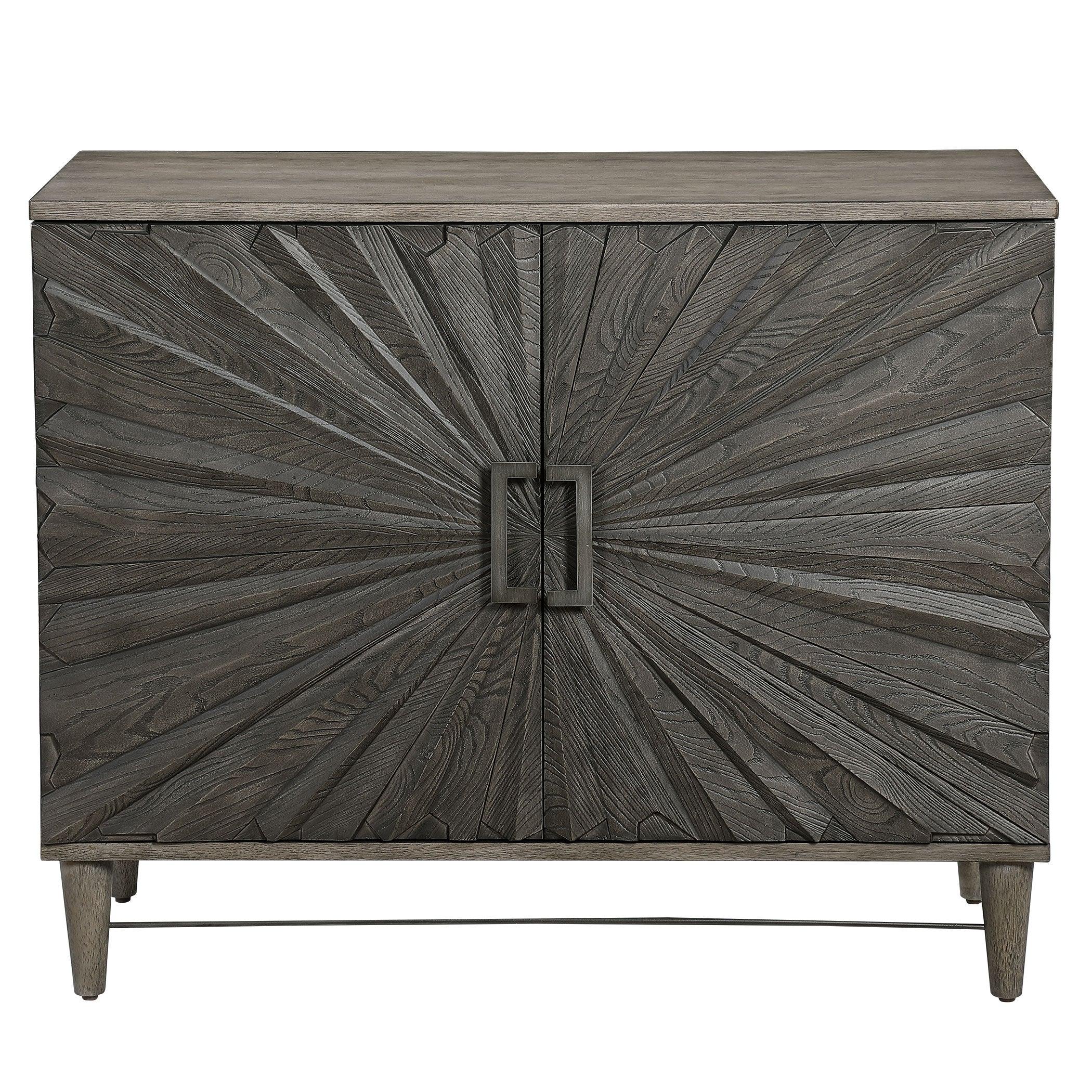Shield Gray Oak 2 Door Cabinet - Remutear