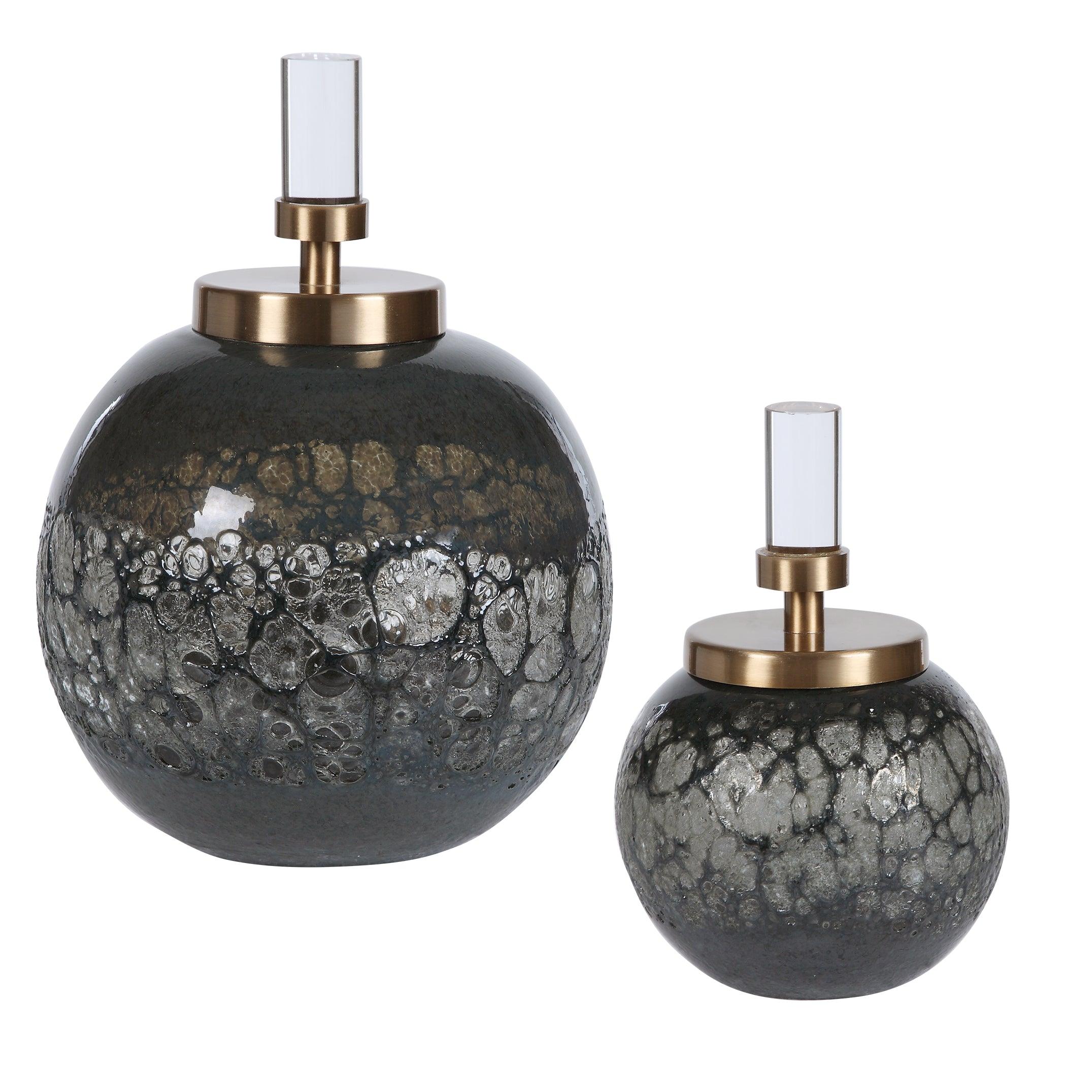 CESSAIR ART GLASS BOTTLES, SET OF 2 - Remutear