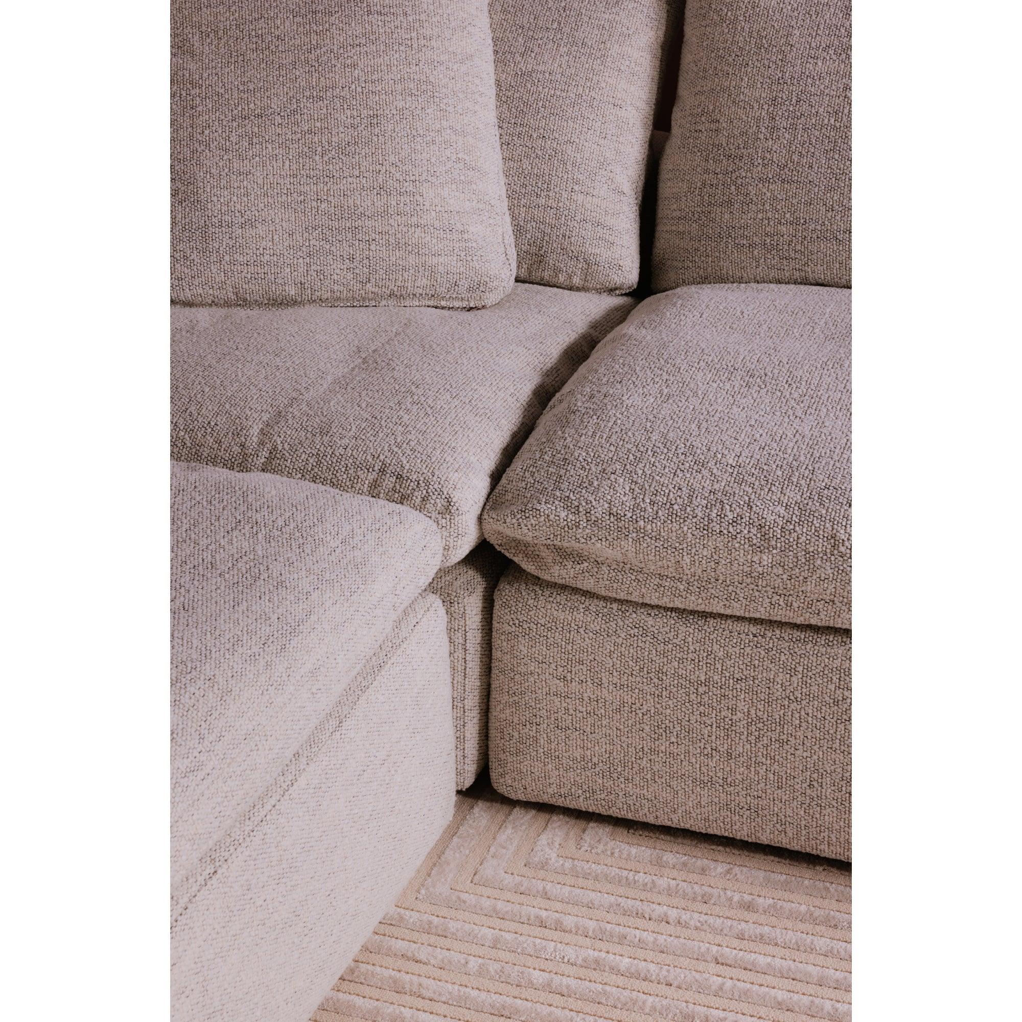Clay Ottoman Performance Fabric Coastside Sand - Remutear