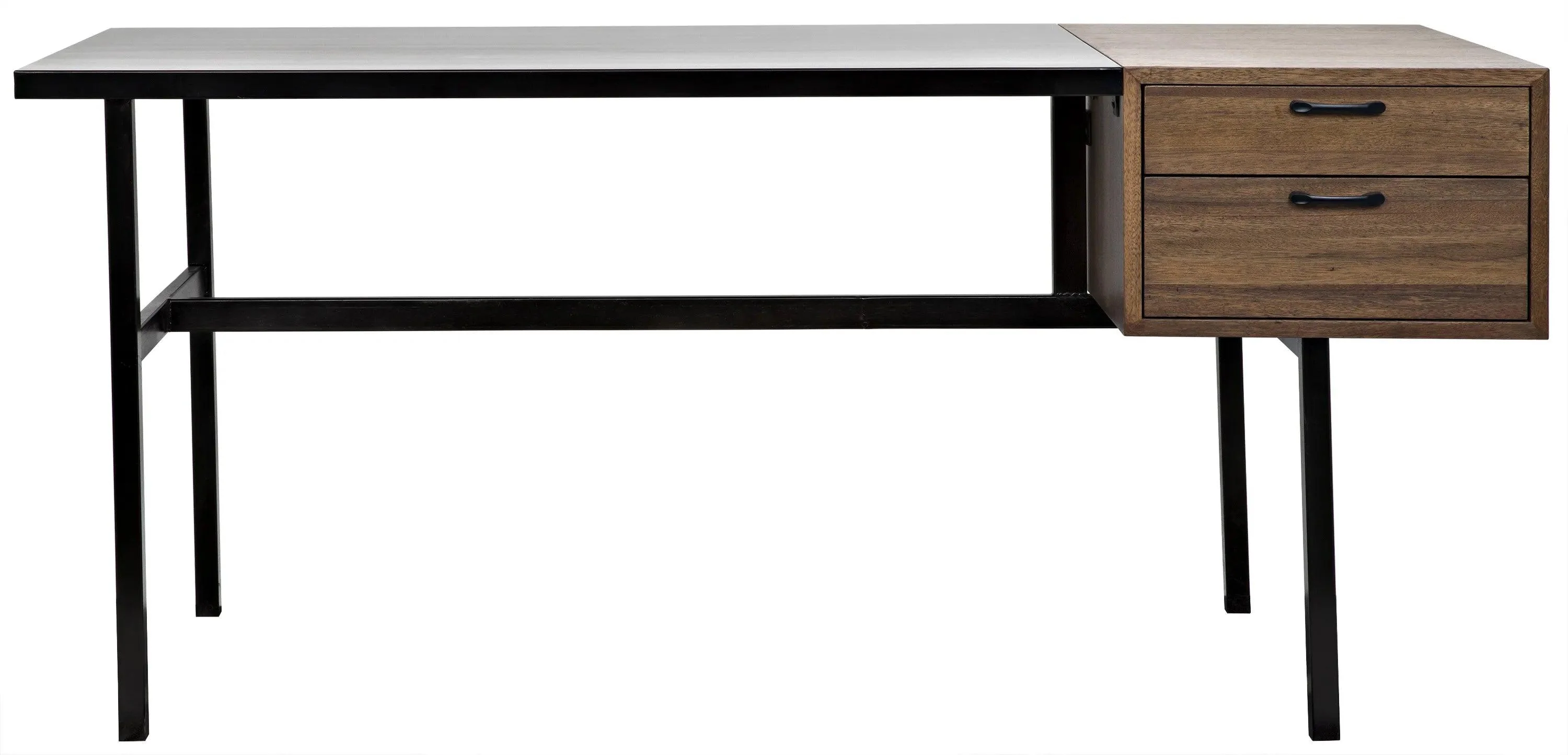 Algeron Desk with Black Steel - Remutear