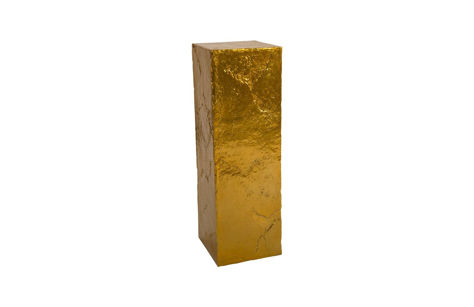 Slate Pedestal, Large, Liquid Gold - Remutear