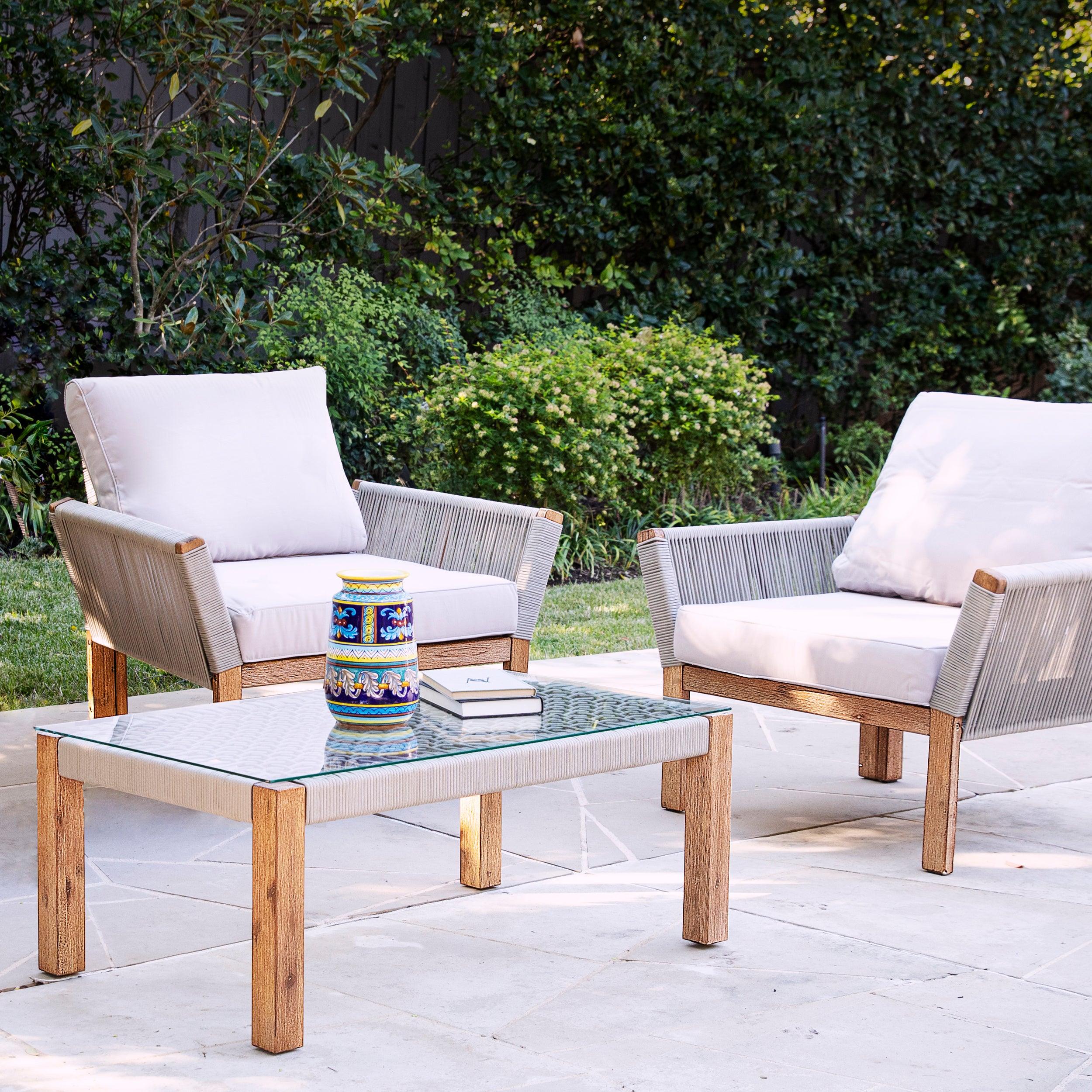 Brendina Outdoor Armchair w/ Cushions – 2pc Set - Remutear