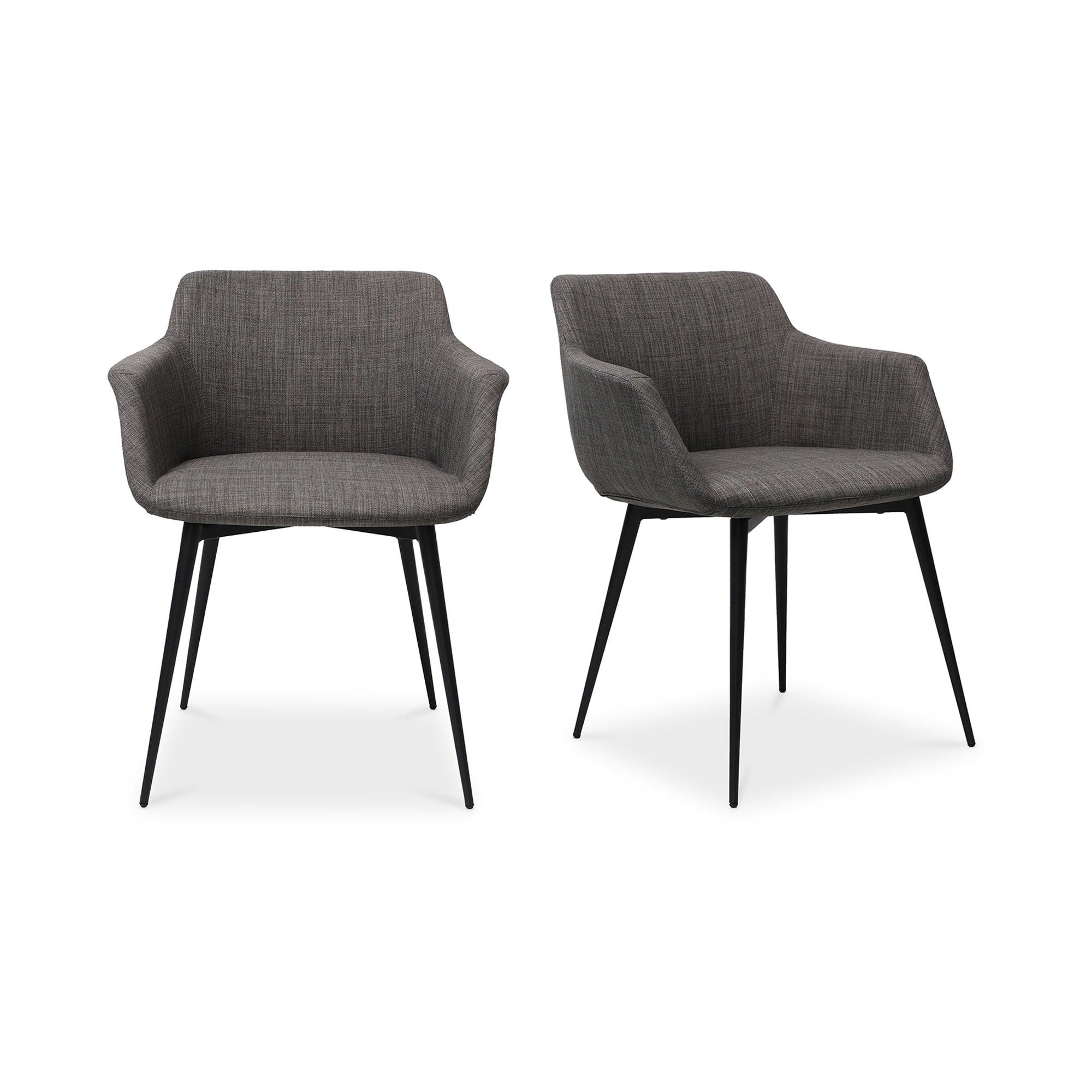 Ronda Arm Chair Grey - Set Of Two - Remutear
