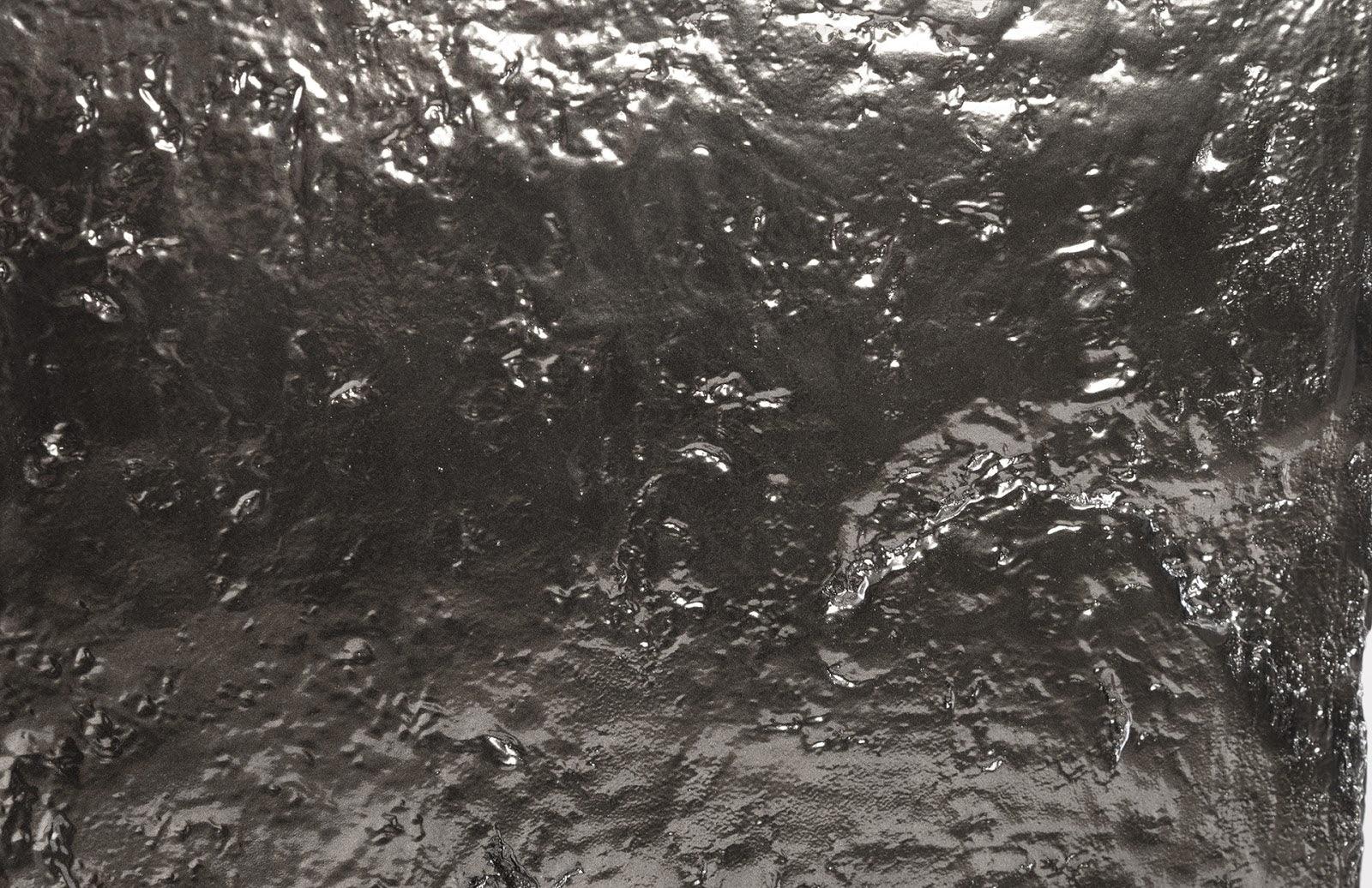 Slate Pedestal, Large, Liquid Silver - Remutear