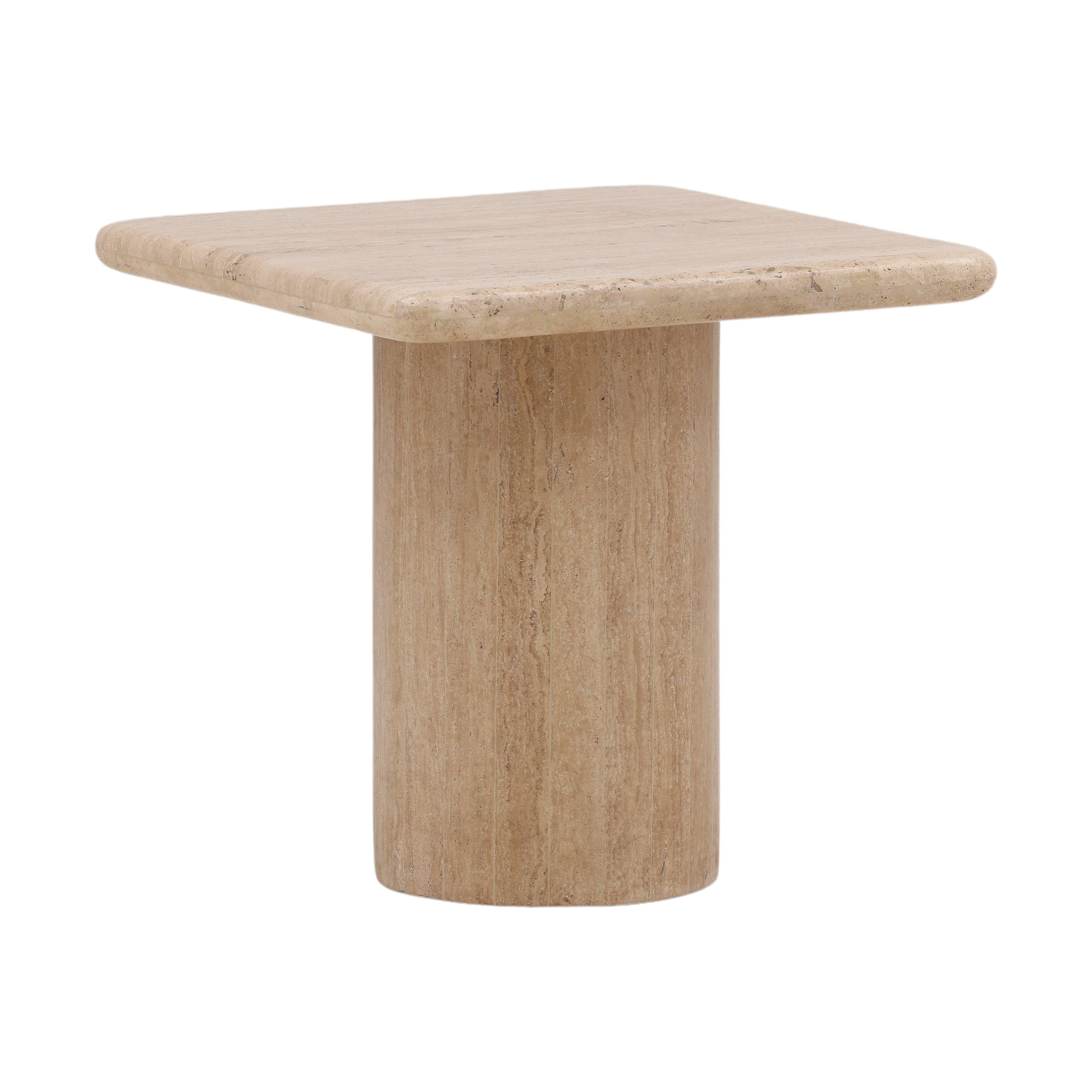 Celina End Table Travertine Medium - Remutear