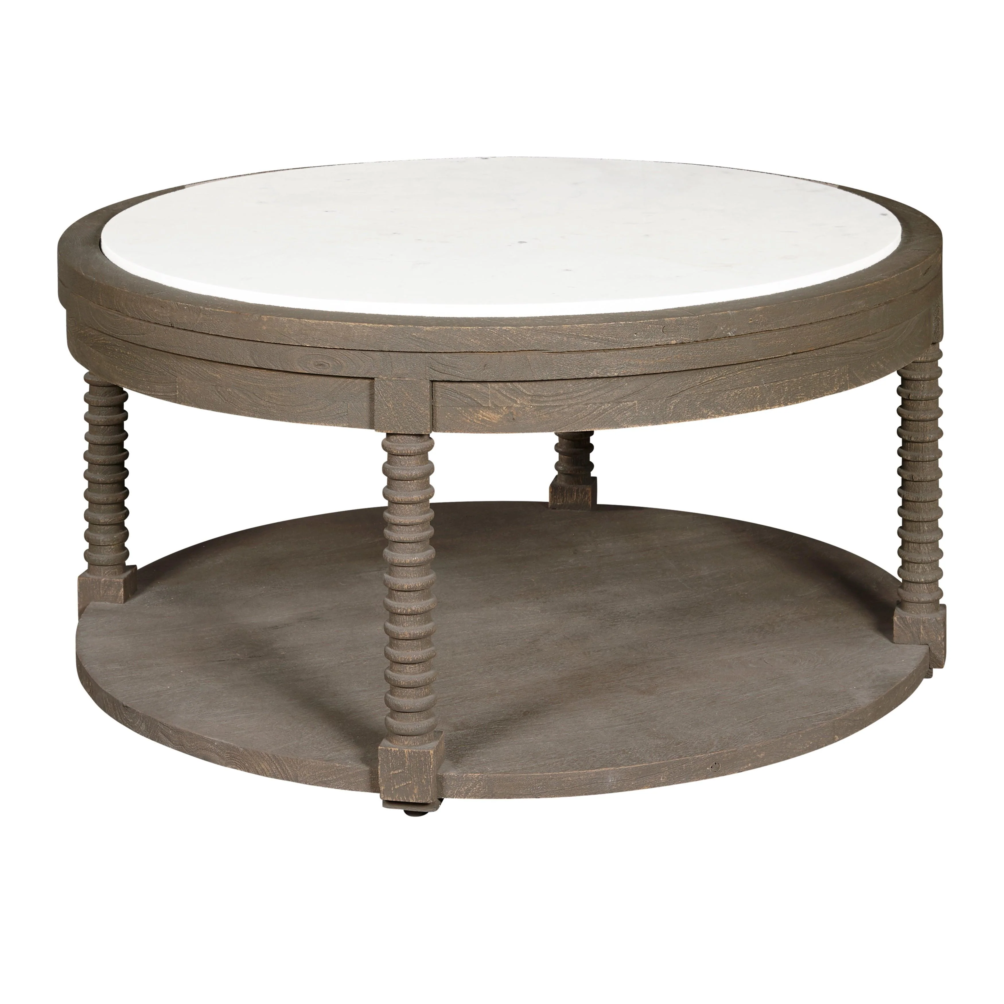Round Cocktail Table with Marble Top - Remutear