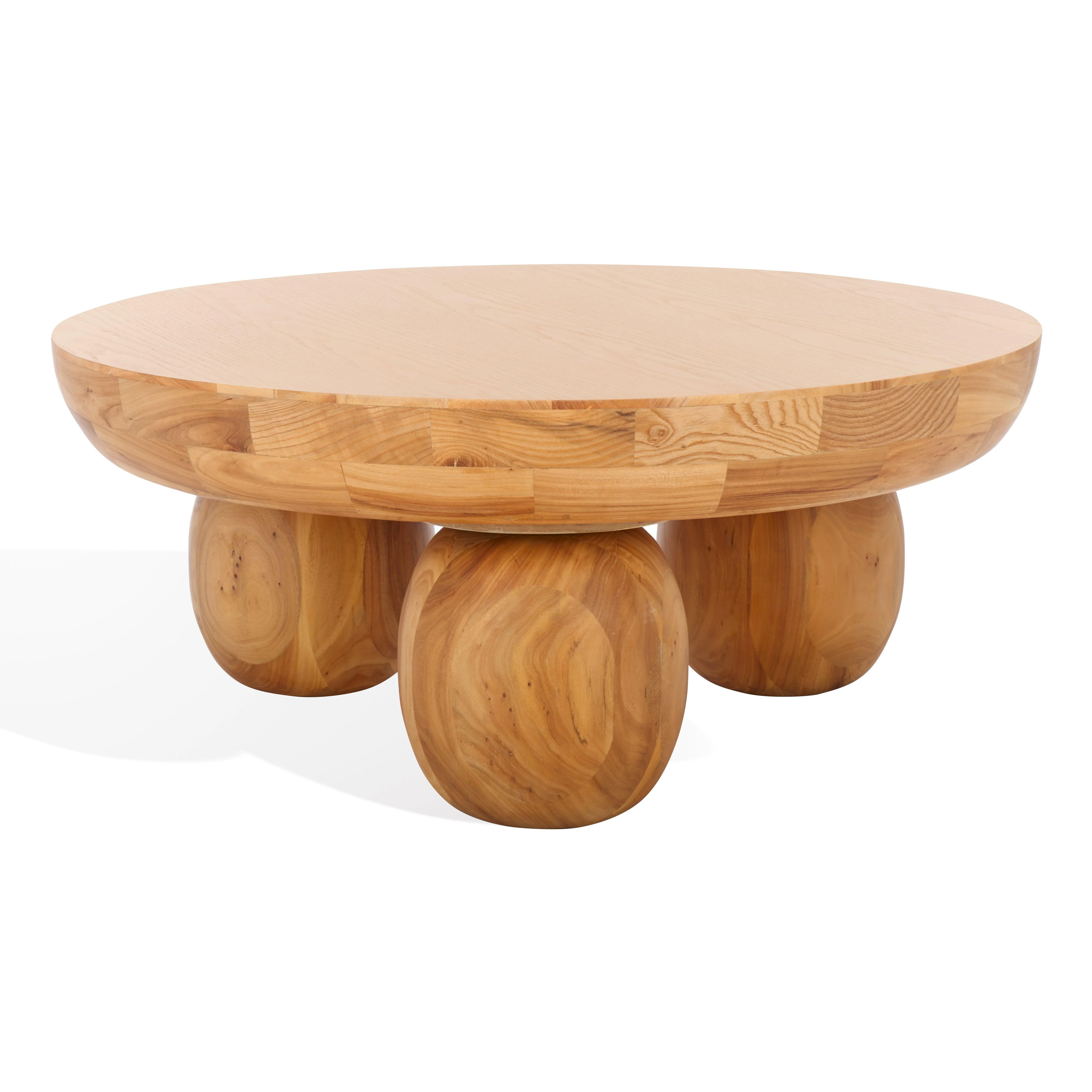 HAYLIETTE ROUND WOOD COFFEE TABLE - Remutear
