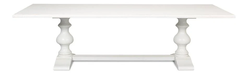 Lionisio Trestle Table - Cortina Wht 108 - Remutear
