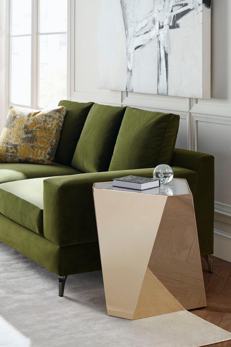 THE CONTEMPO SIDE TABLE GOLD MEDIUM - Remutear