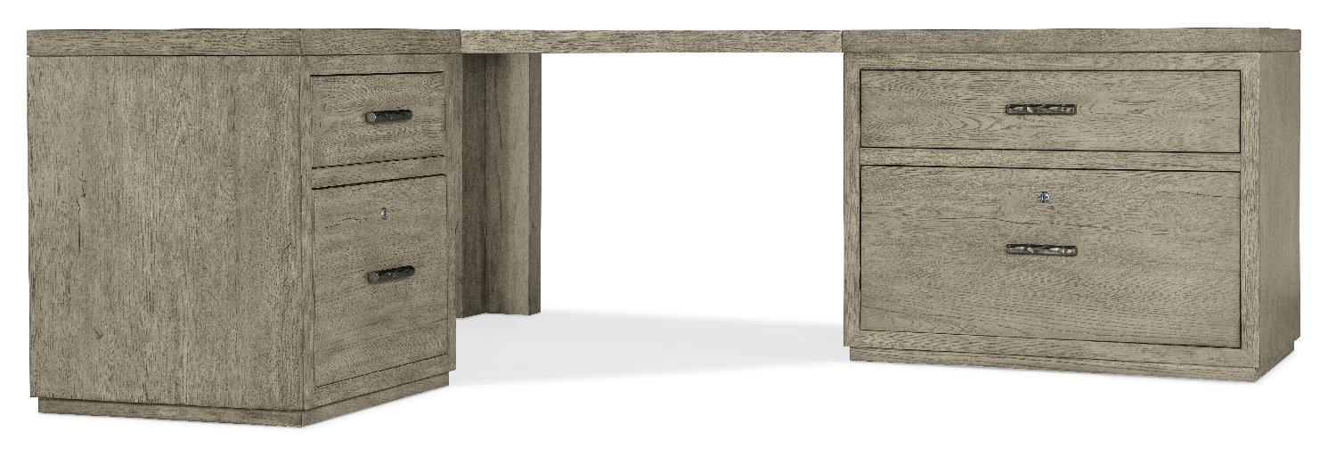 Linville Falls Corner Desk with File and Lateral File - Remutear