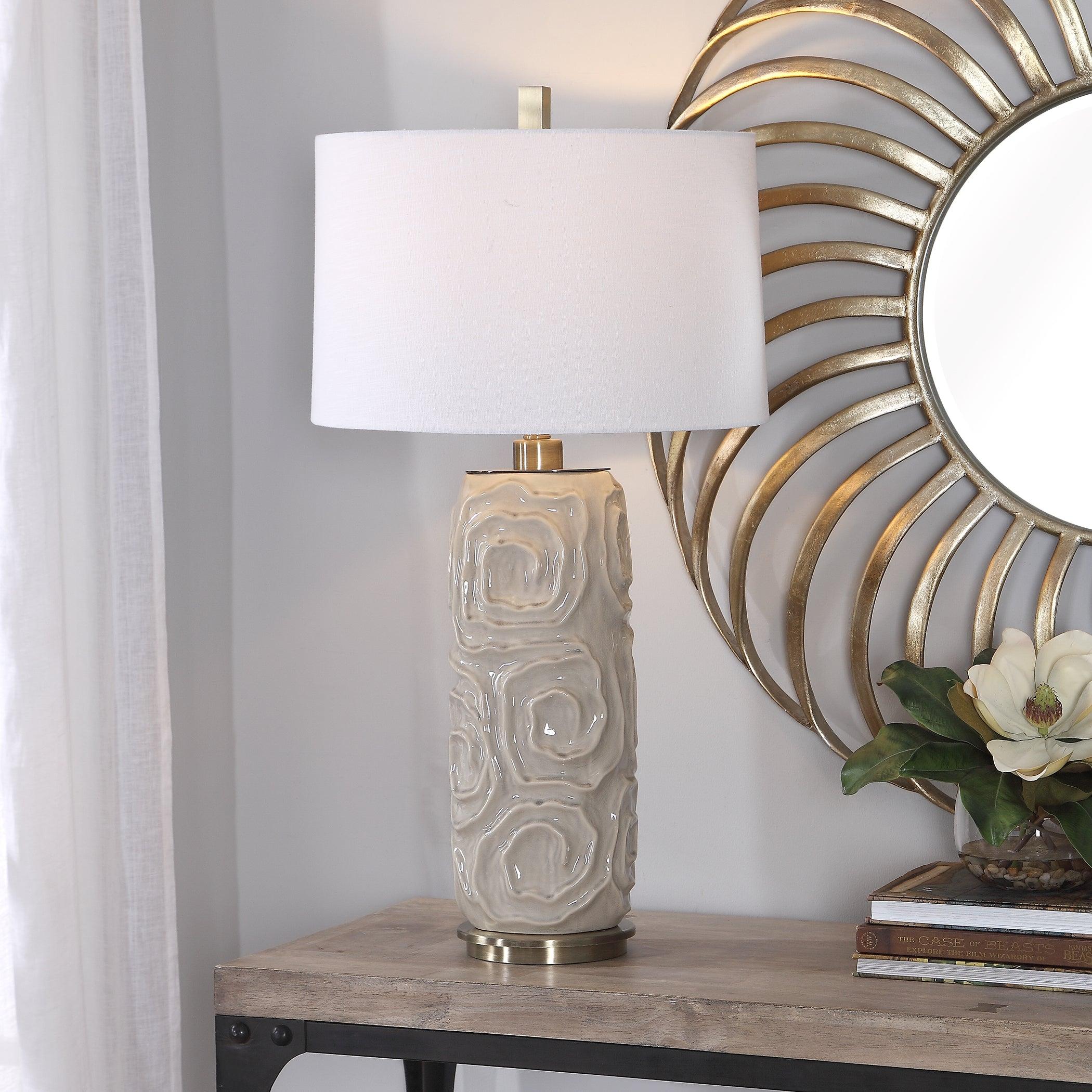 ZADE WARM GRAY TABLE LAMP - Remutear