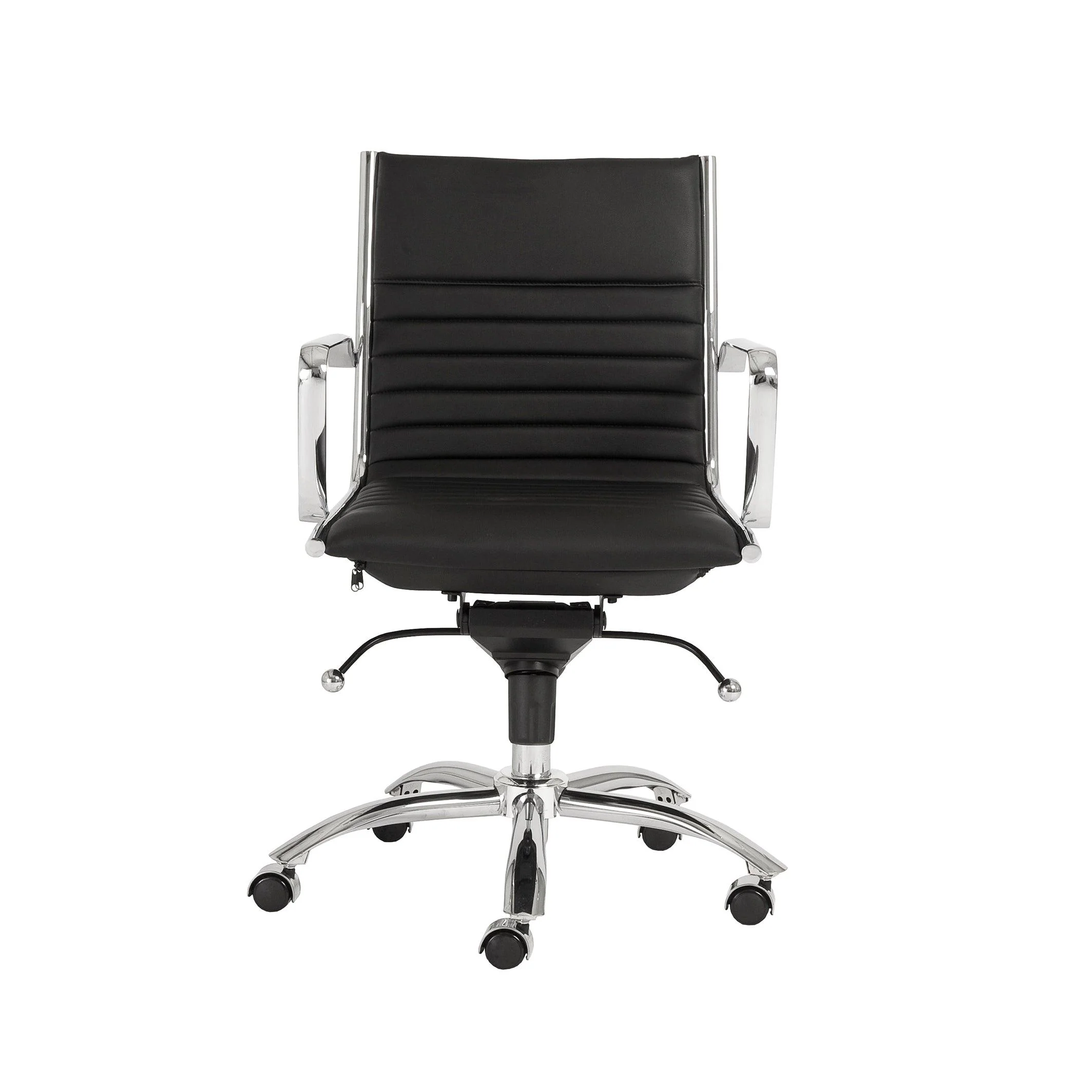 Dirk Low Back Office Chair  Leatherette - Remutear