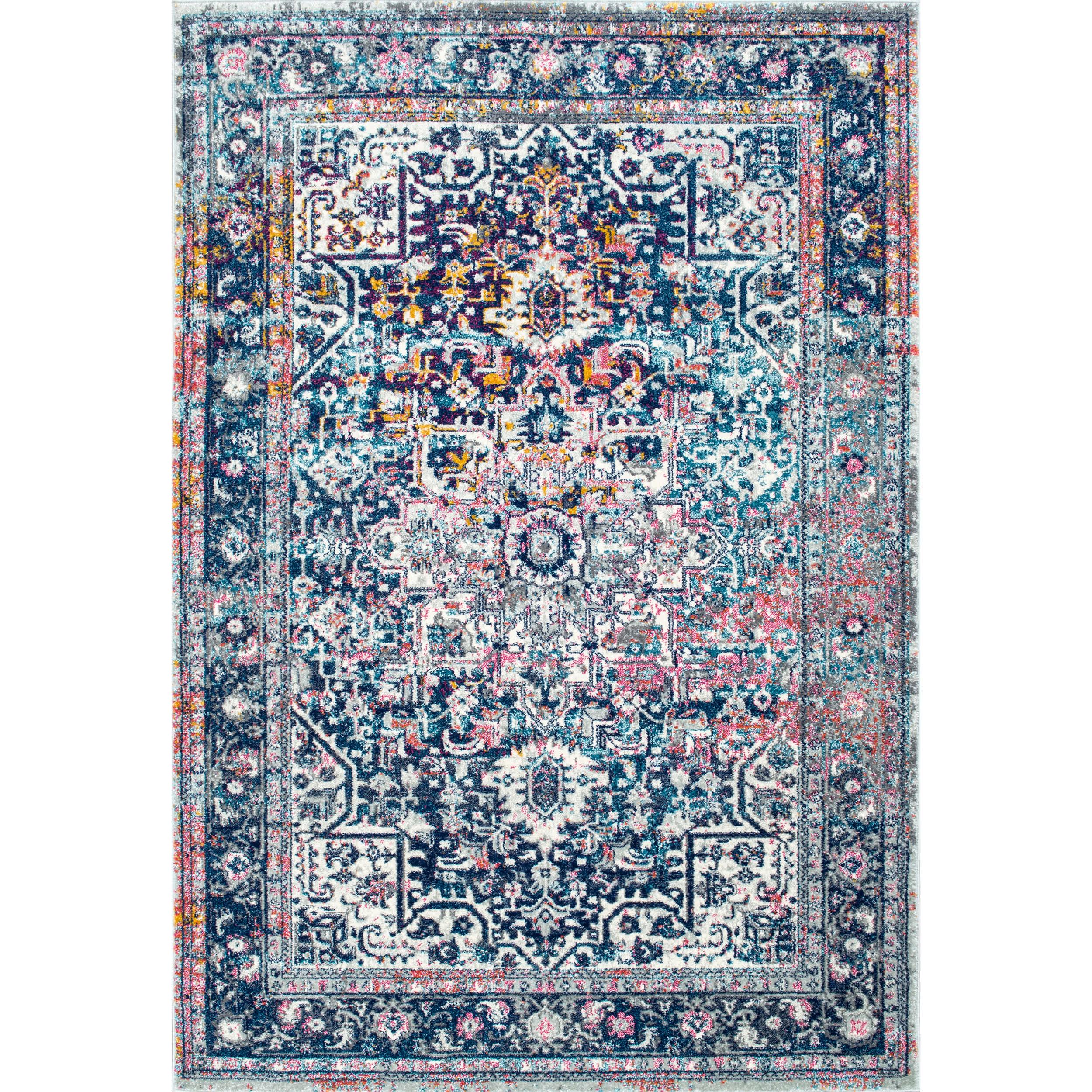 Vintage Lilah Medallion Area Rug - Remutear