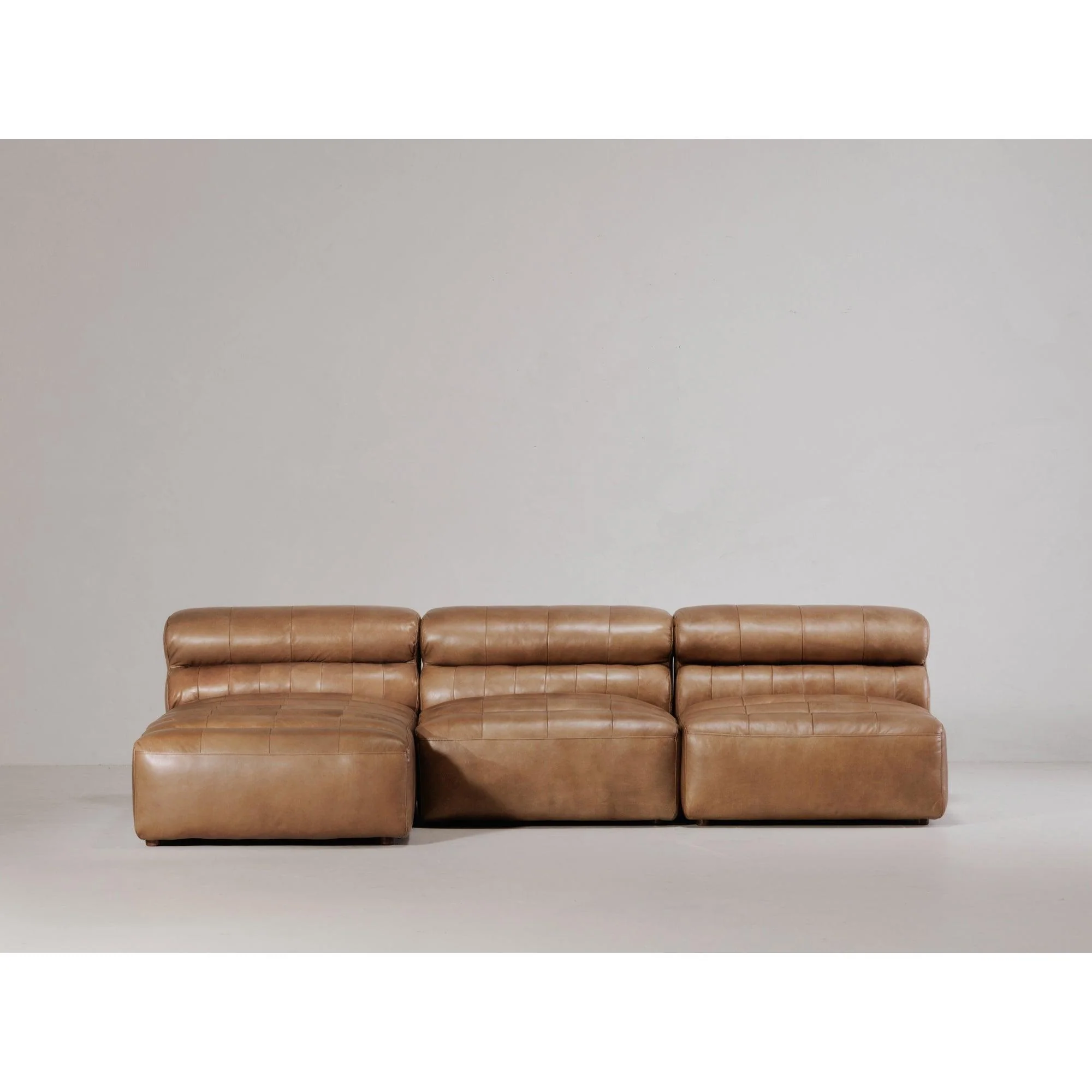Ramsay Leather Chaise Tan - Remutear