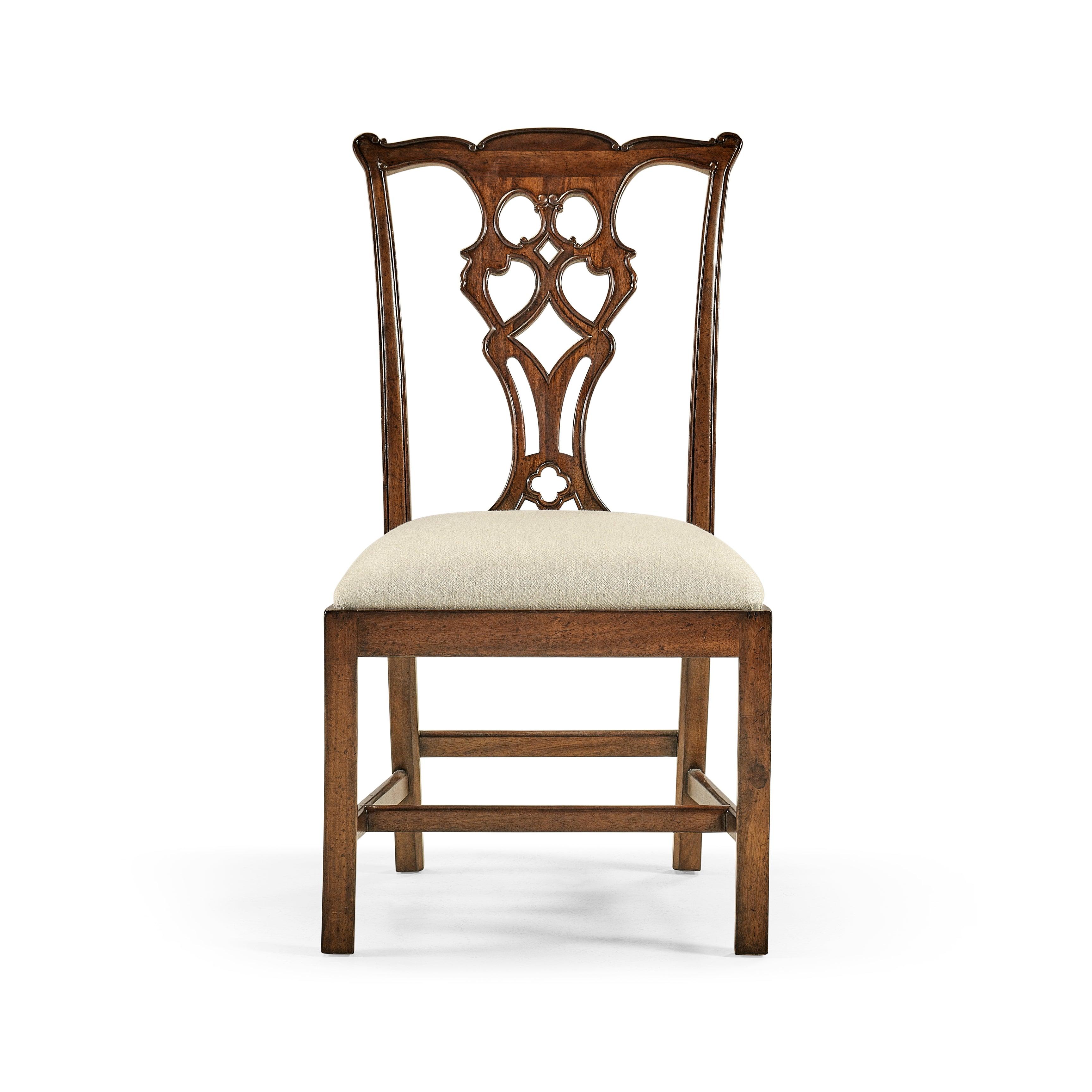 Buckingham Chippendale Mahogany Side Chair - Remutear