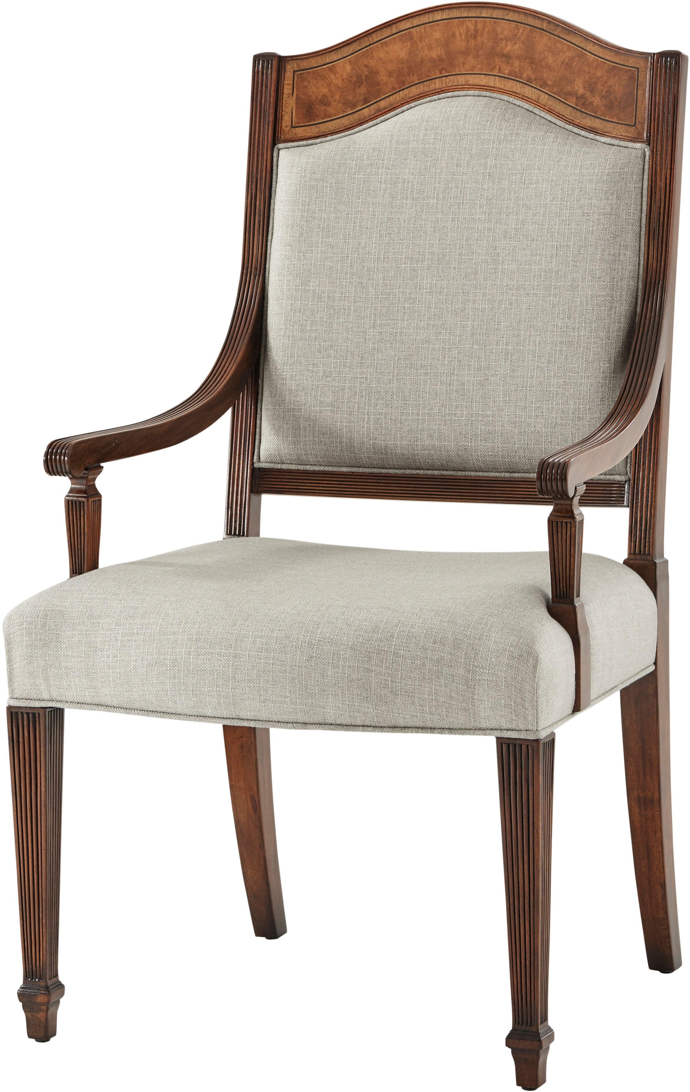 Sheraton's Satinwood Armchair - Set Of 2 - Remutear
