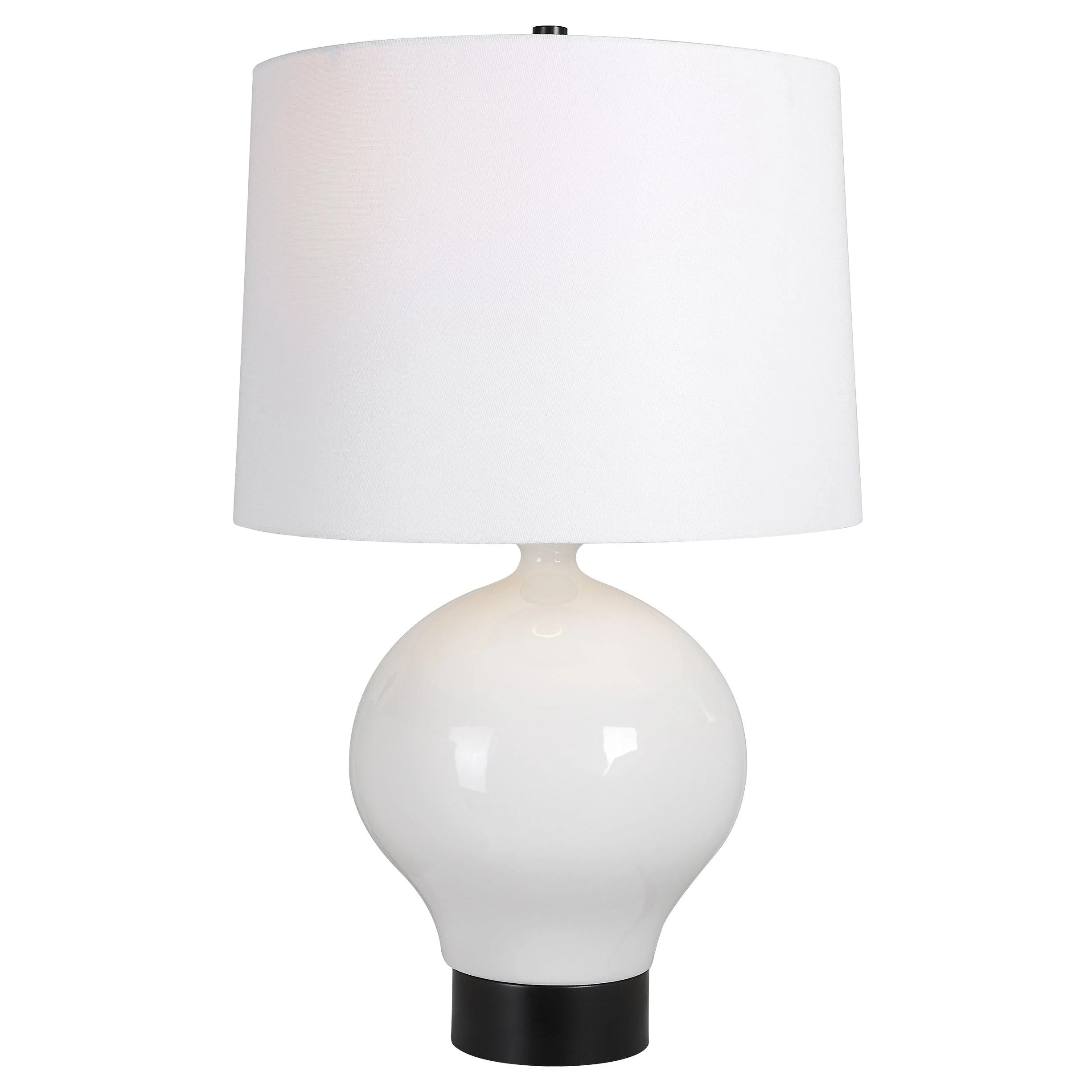 Collar Gloss White Table Lamp - Remutear