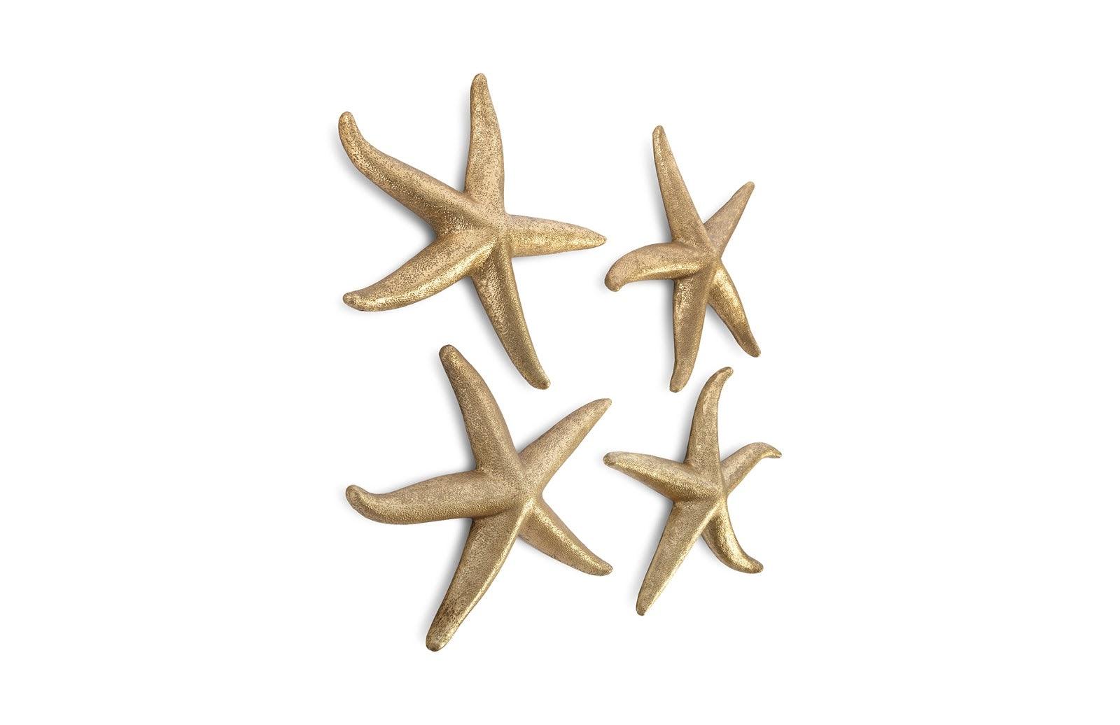 Starfish, Gold Leaf, Set of 4, MD - Remutear