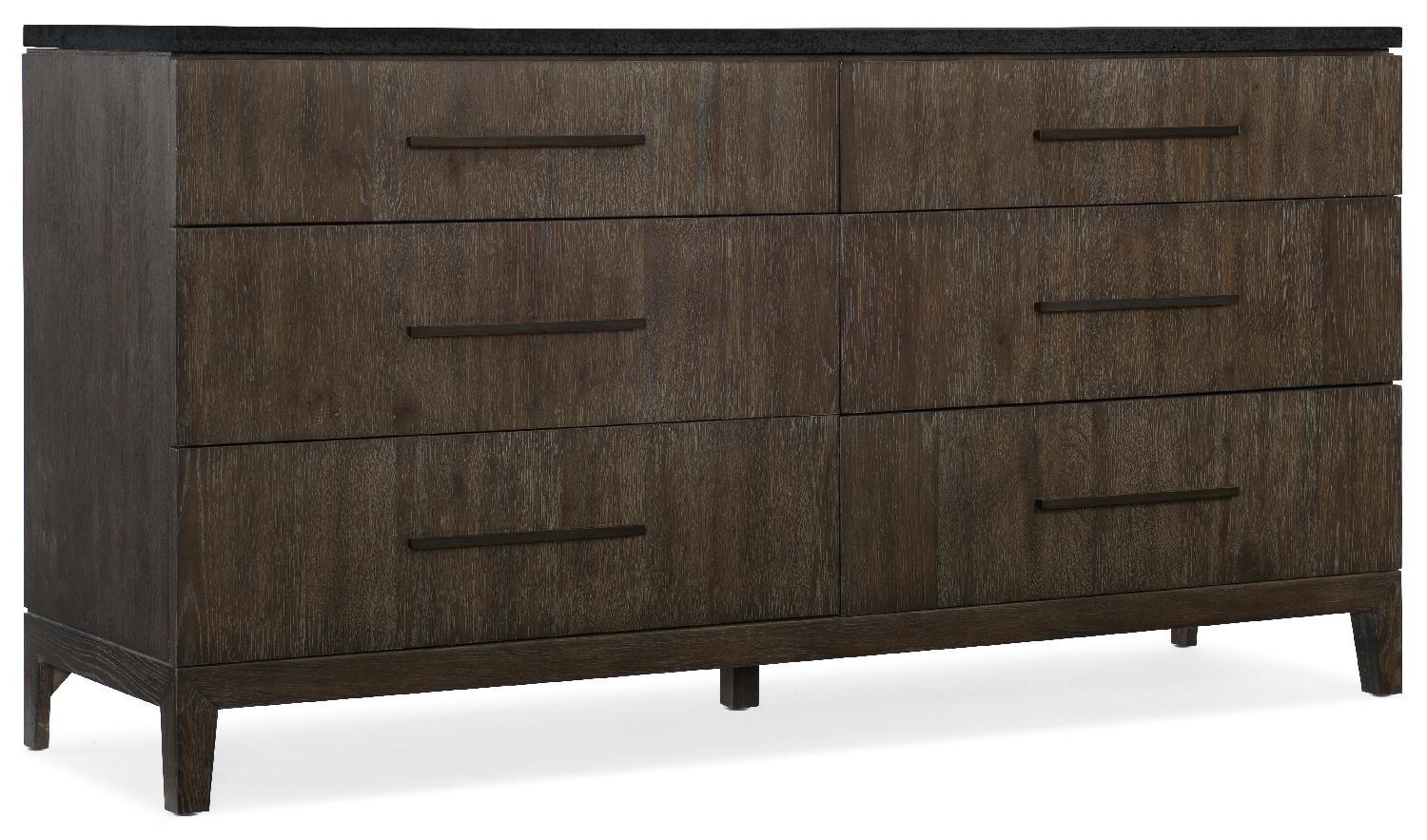 Miramar Aventura Raphael Six-Drawer Stone Top Dresser - Remutear