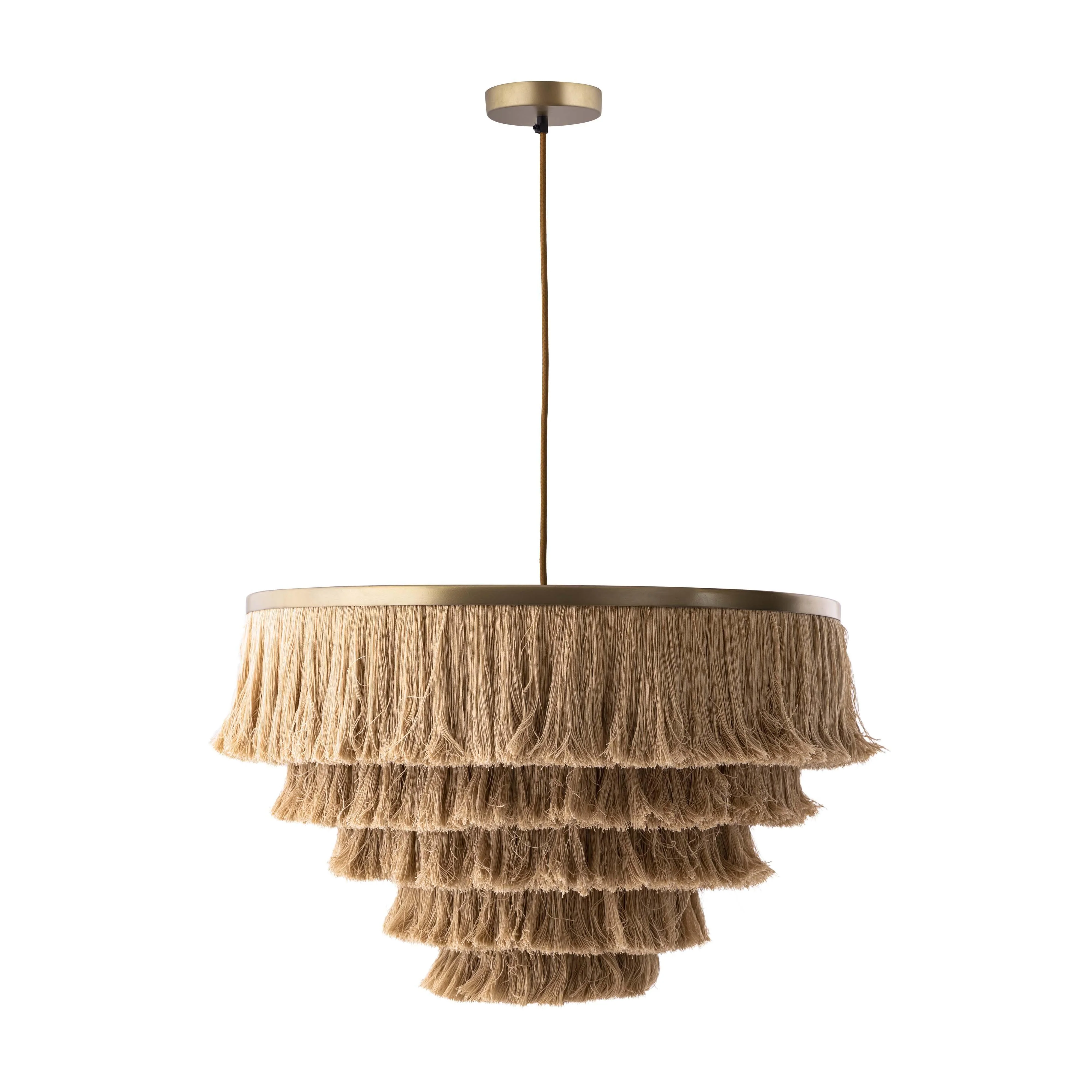 Sarai Natural Fringe Pendant - Remutear