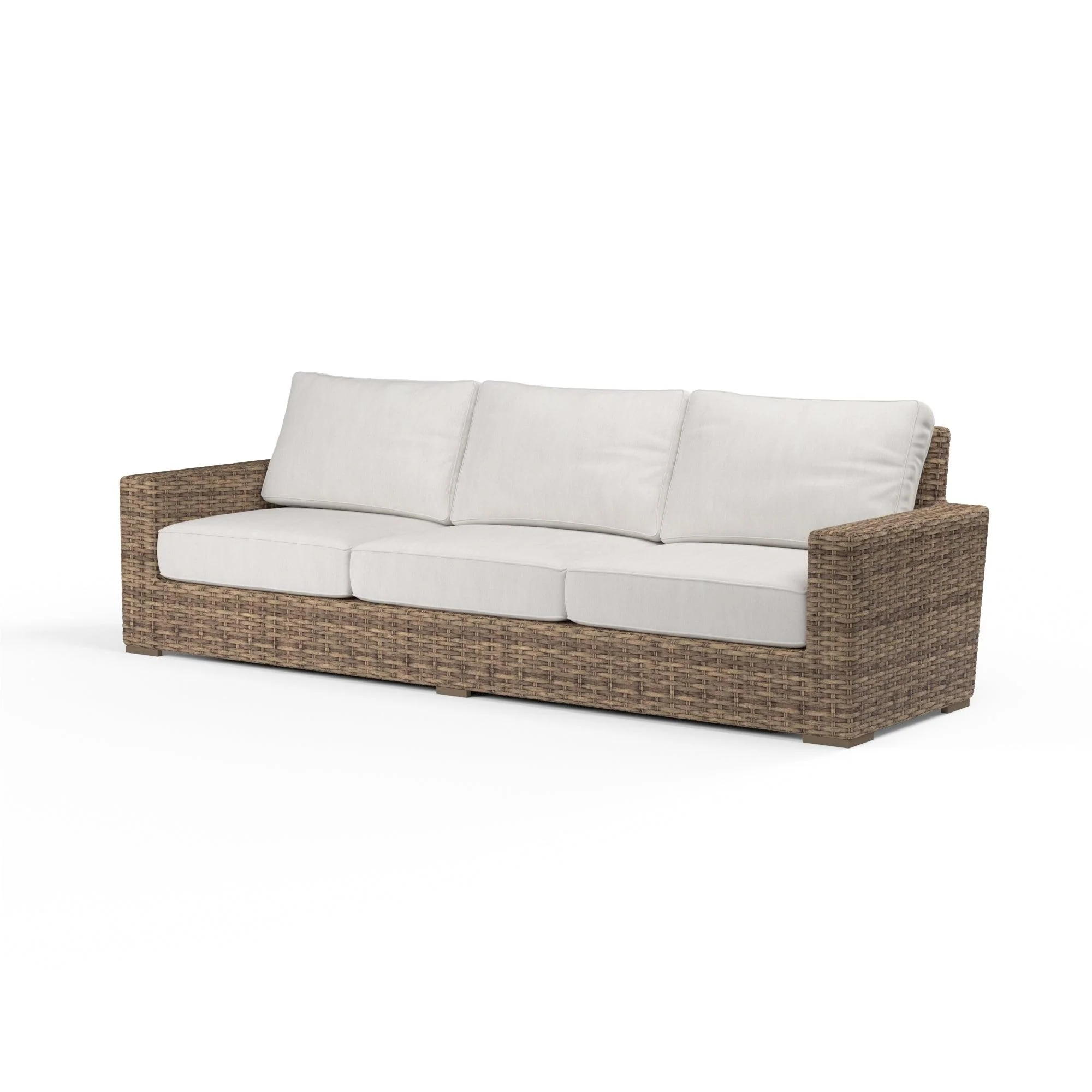 Havana Sofa in Canvas Flax w/ Self Welt - Remutear