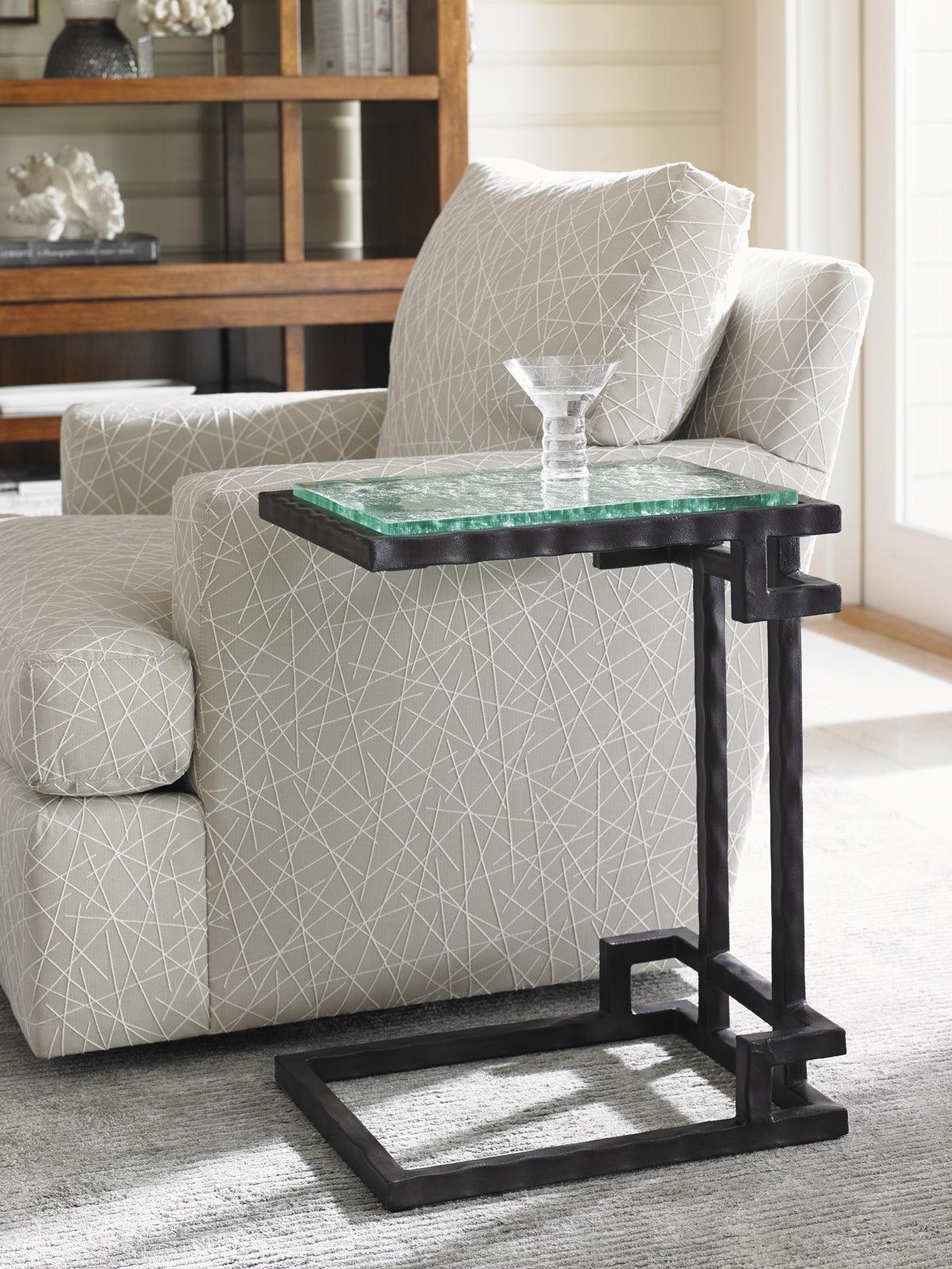 Island Fusion Hermes Reef Glass Top Martini Table - Remutear