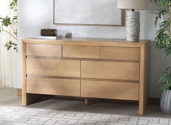 DARNELL WOOD 7 DRAWER DRESSER - Remutear
